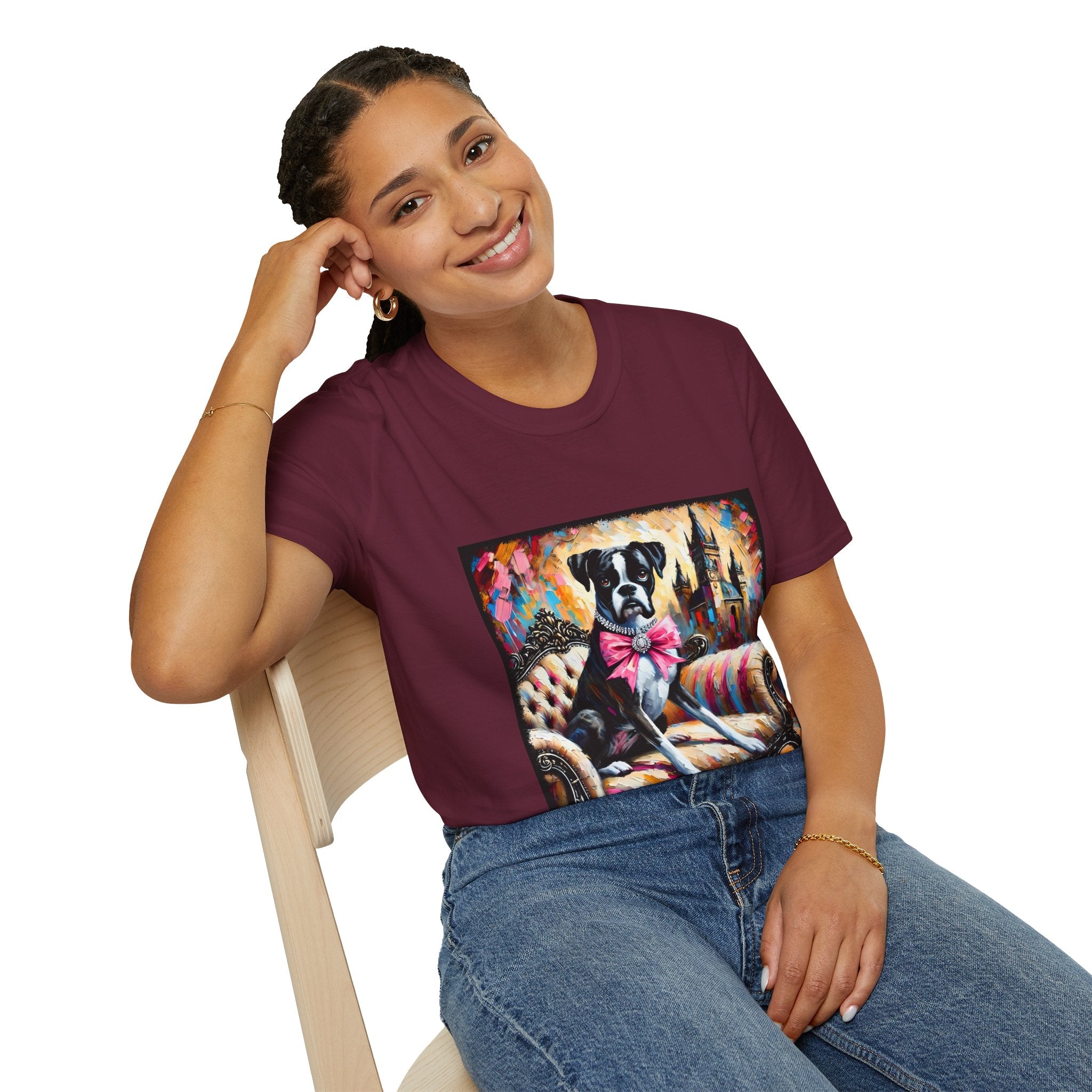 Boxer Pink Princess Classic | Unisex Dog T-Shirt