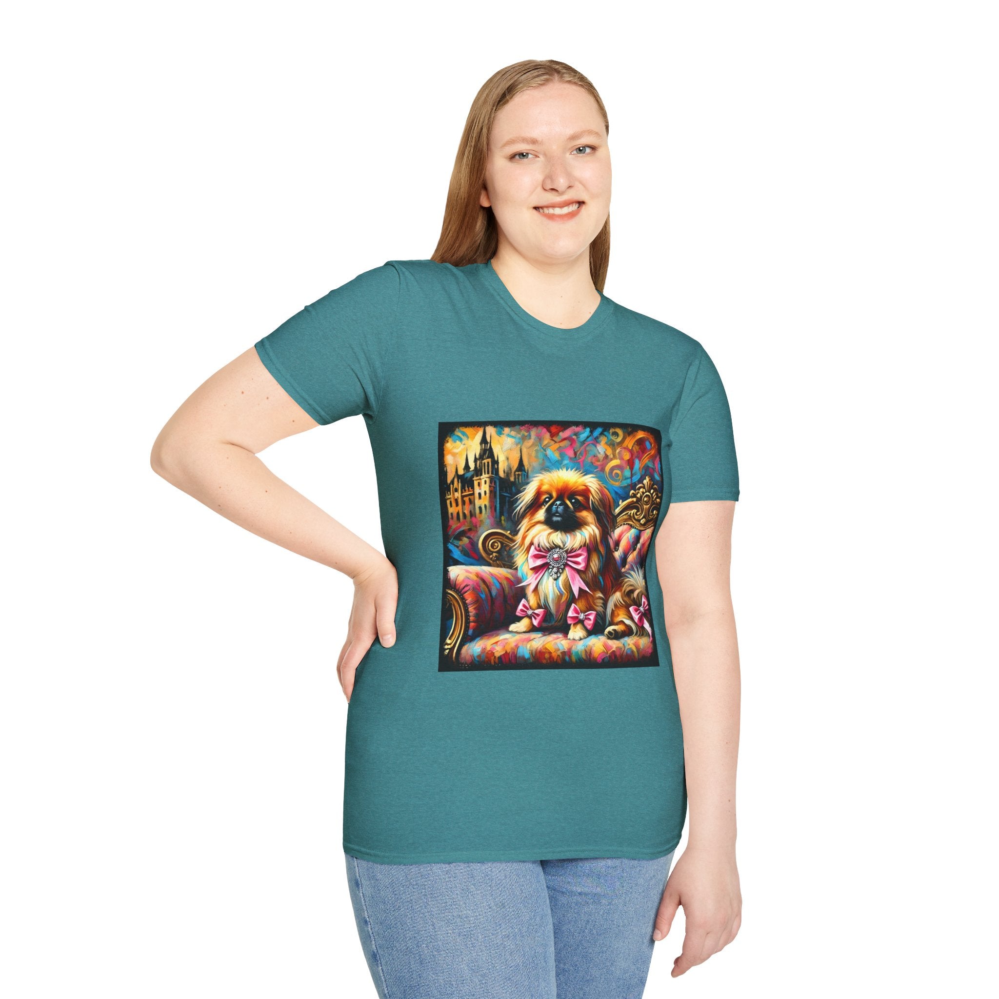 Pekingese Diamond Princess Classic | Unisex Dog T-Shirt