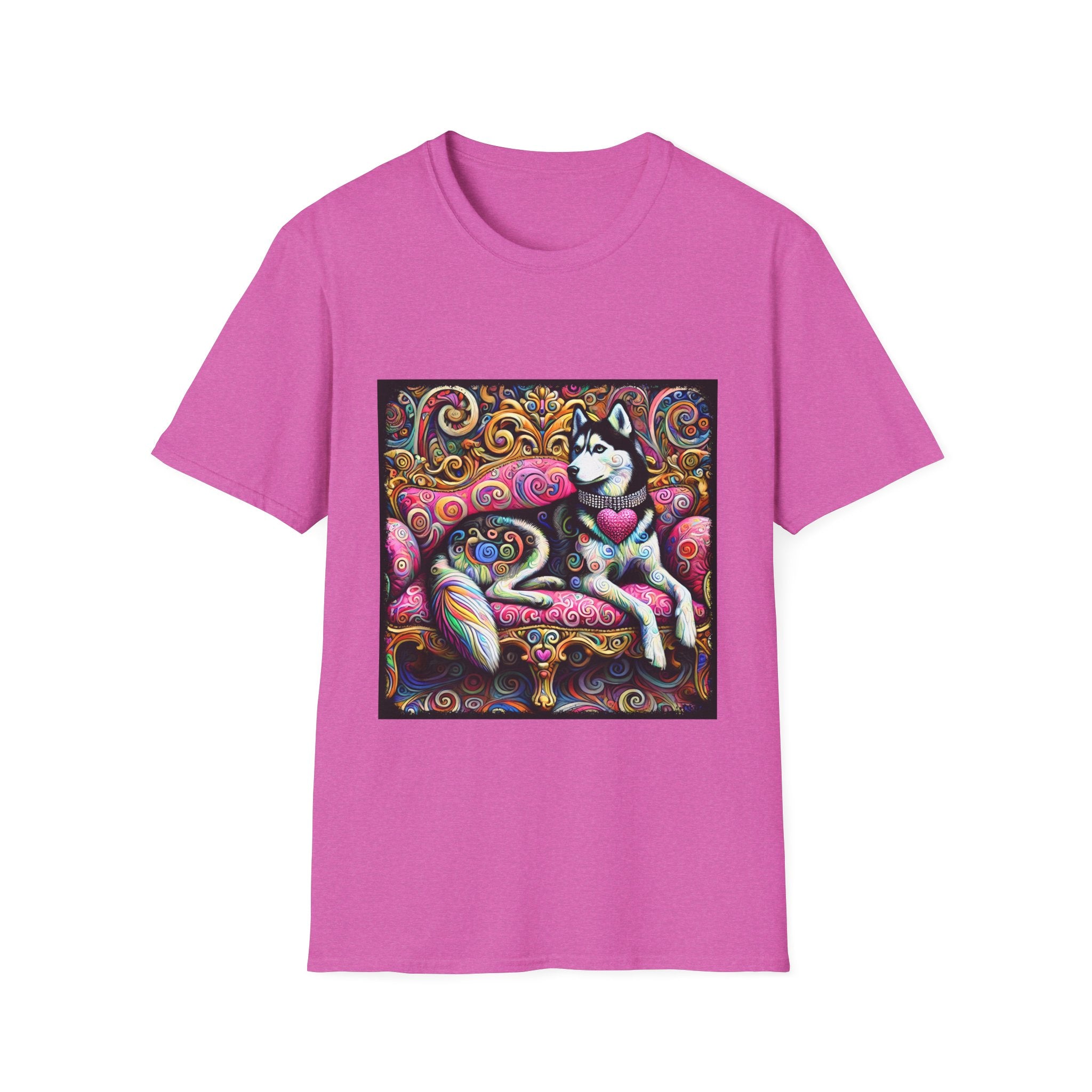 Siberian Husky Love Swirl | Unisex Dog T-Shirt
