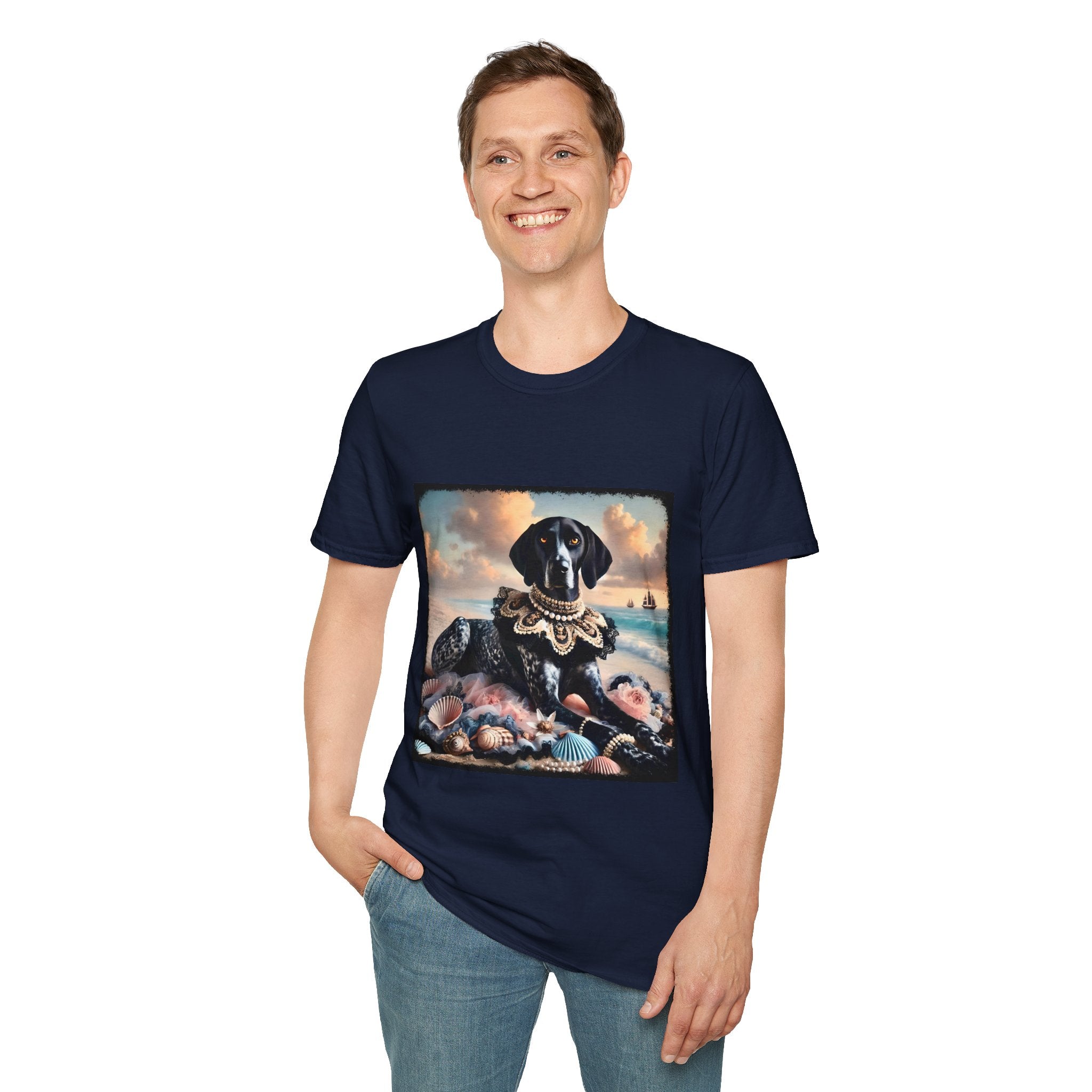 German Shorthaired Pointer Seashell Siren | Unisex Dog T-Shirt