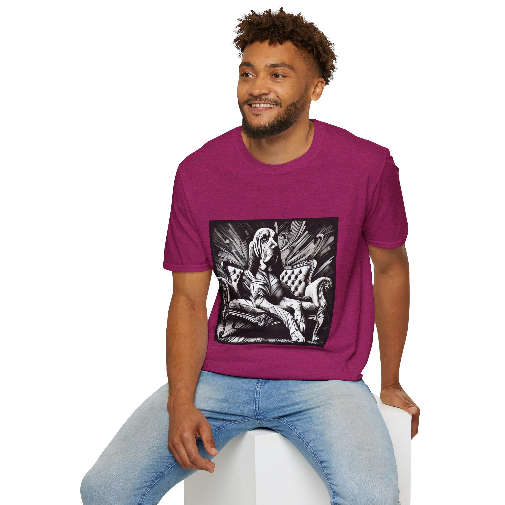 Bloodhound B&W Bold | Unisex Dog T-Shirt