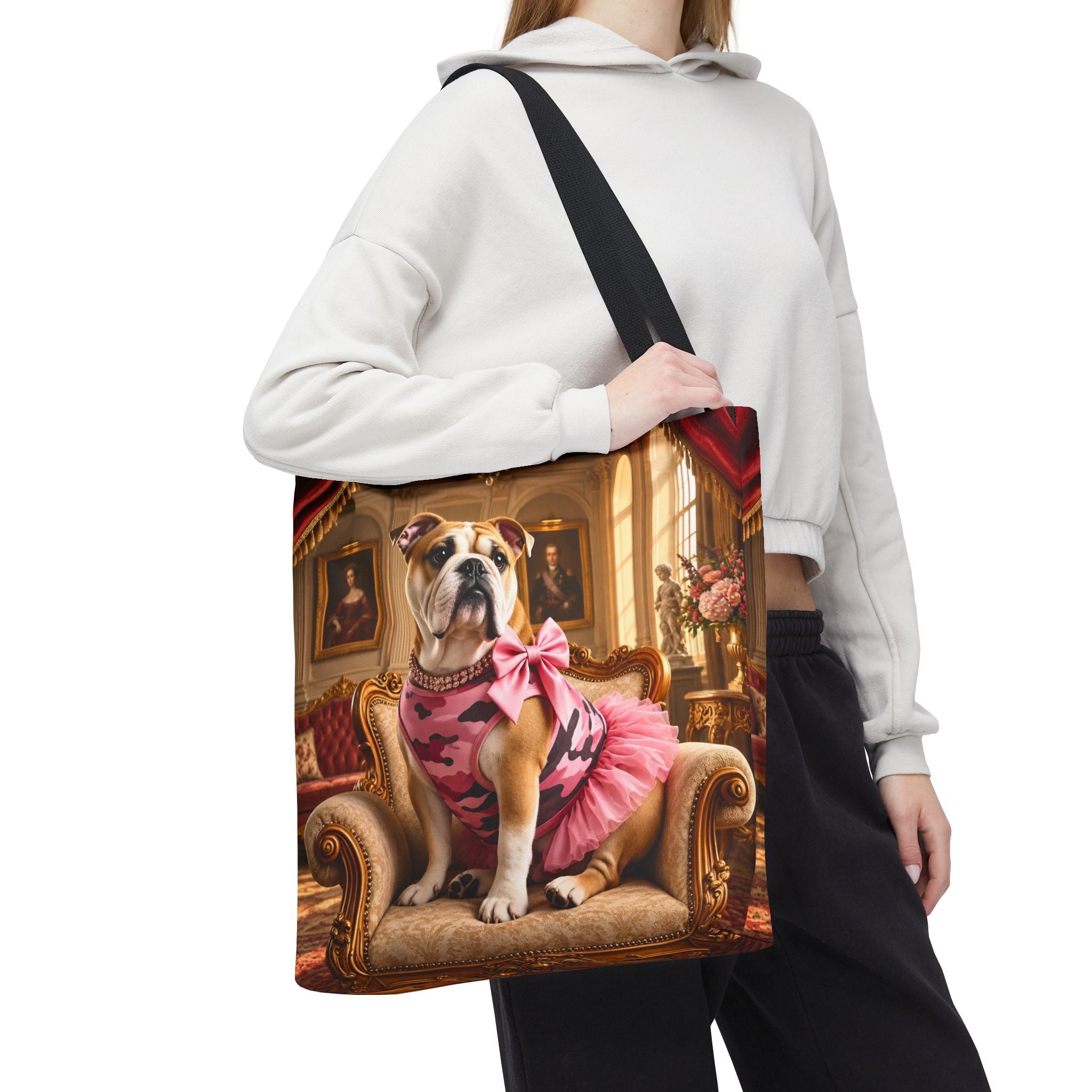 Bulldog Tote Bag | Camo Royalty Dog Lover Gift