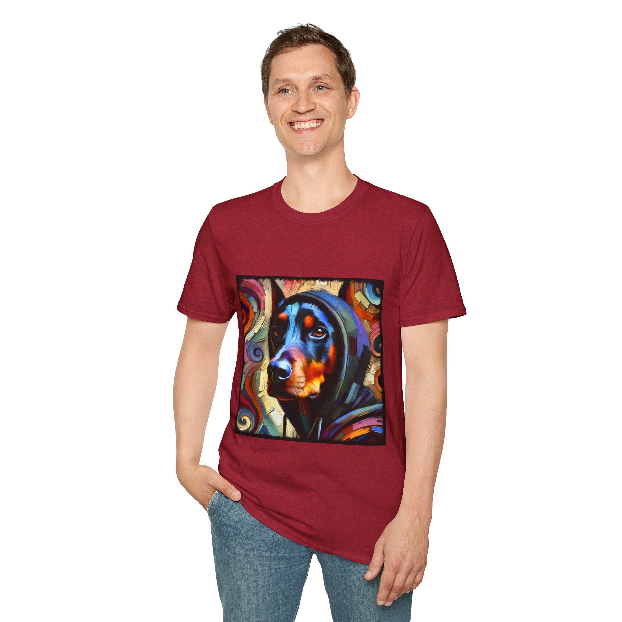 Doberman Pinscher Relaxed Swirl | Unisex Dog T-Shirt