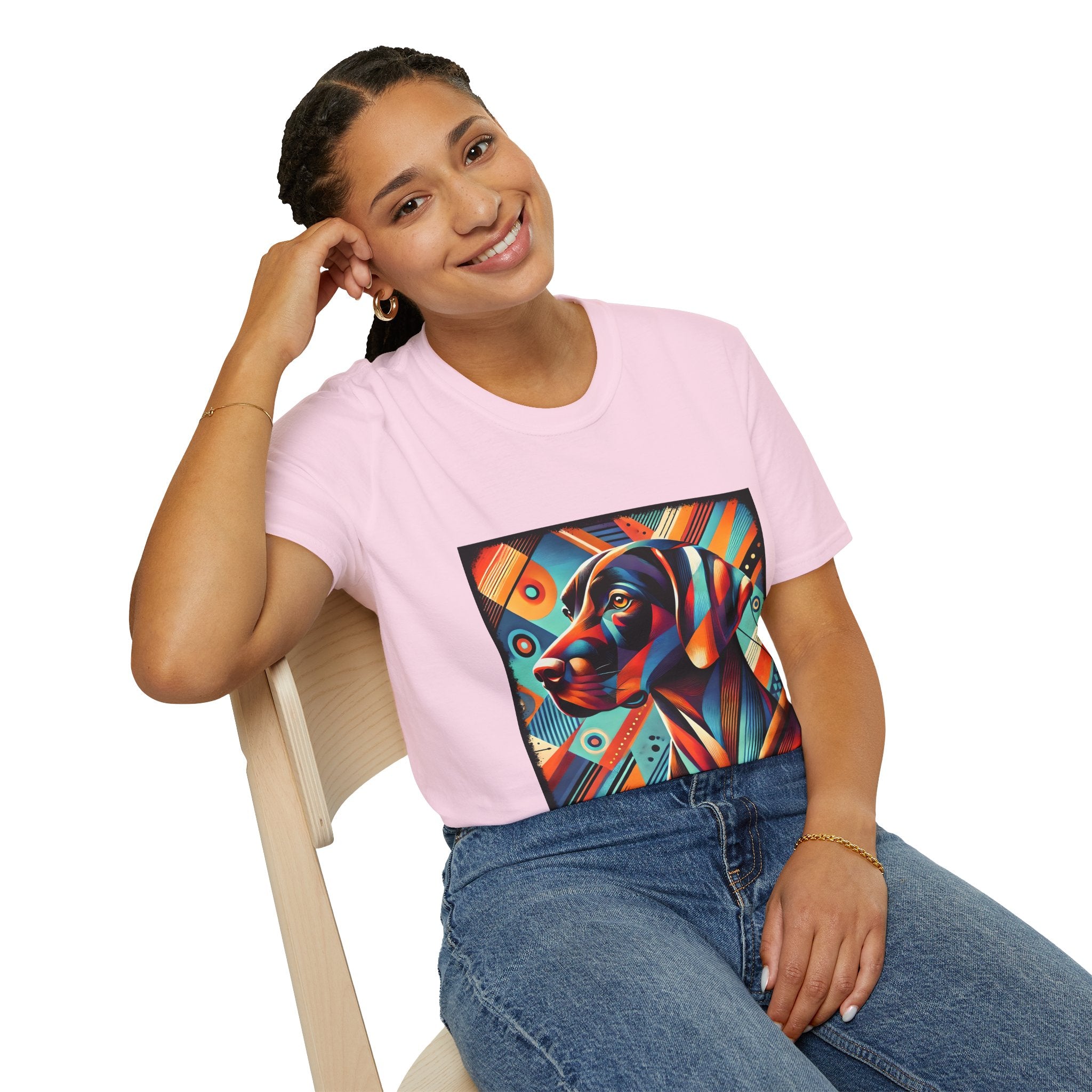 German Shorthaired Pointer Bold Geometric | Unisex Dog T-Shirt
