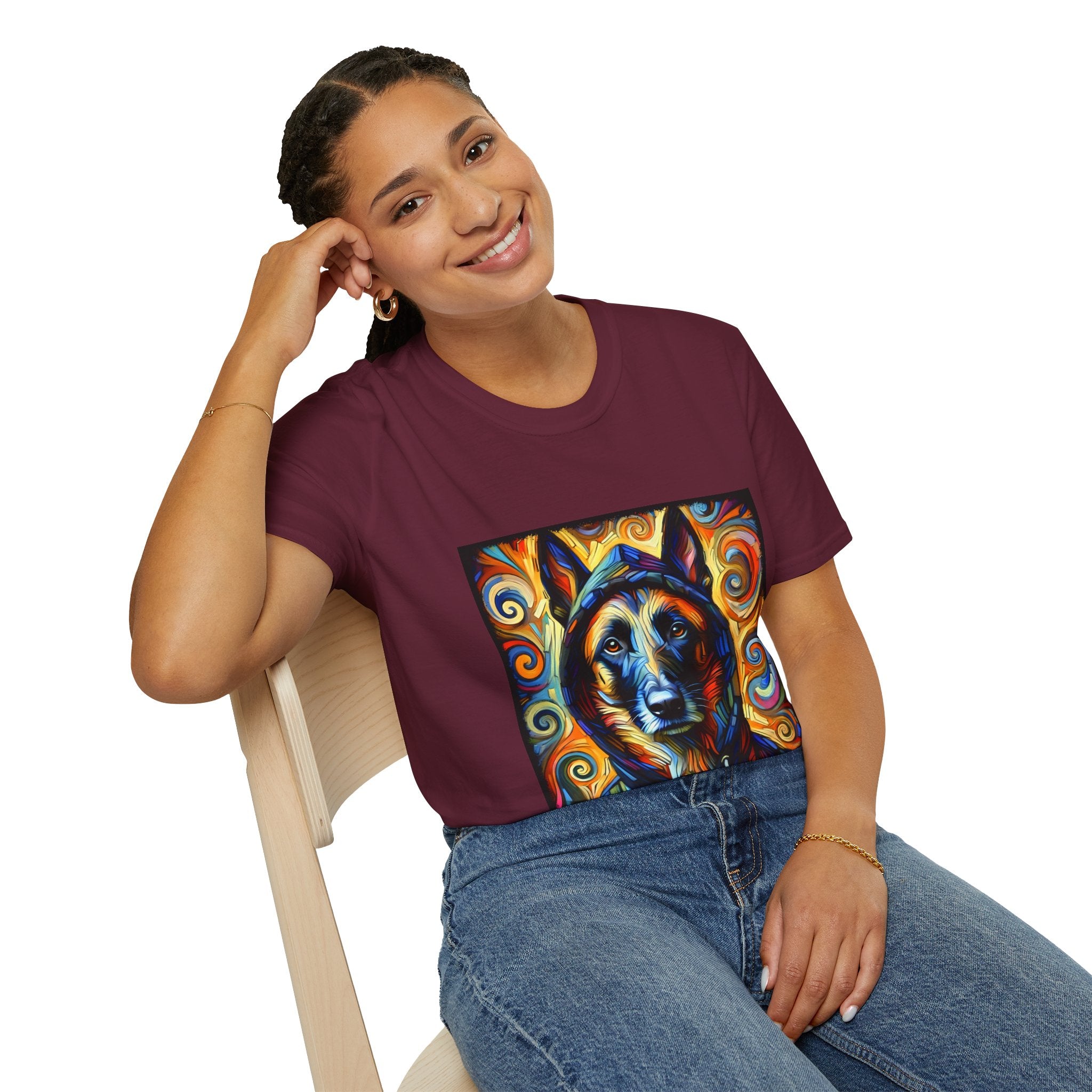 Belgian Malinois Relaxed Swirl | Unisex Dog T-Shirt