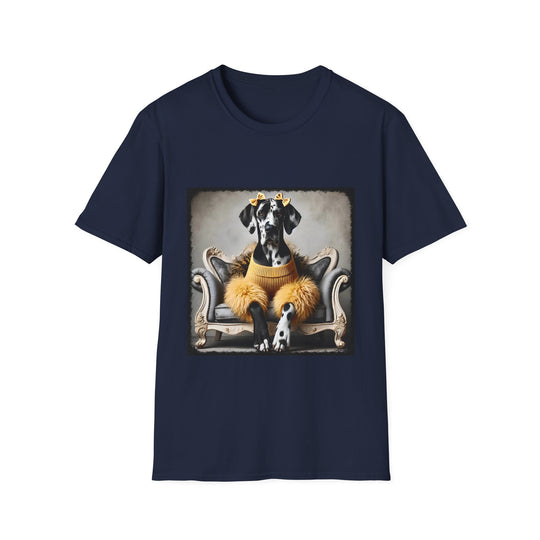 Great Dane Haute Honey design dog lover unisex t-shirt in navy