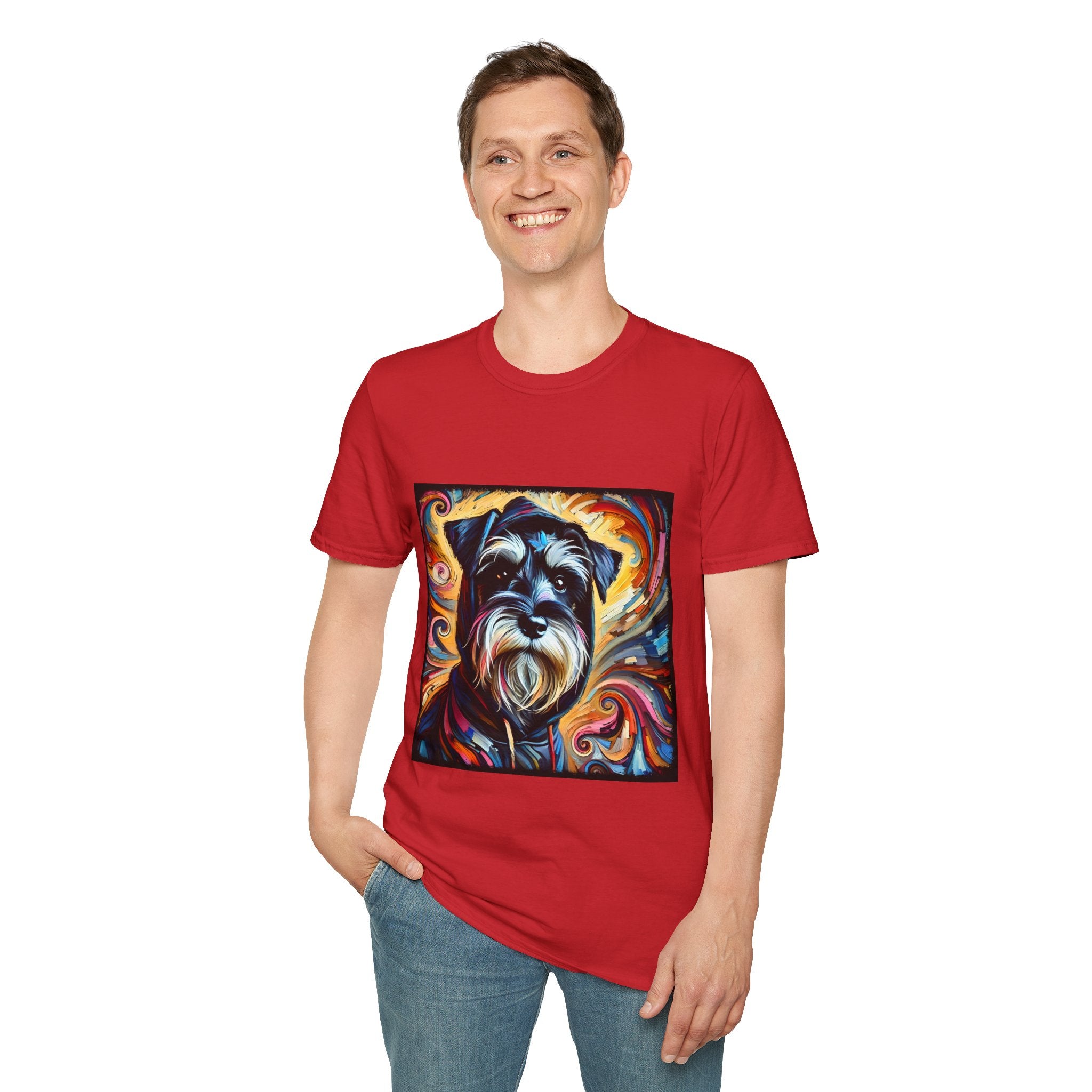 Schnauzer Hoodie Swirl | Unisex Dog T-Shirt