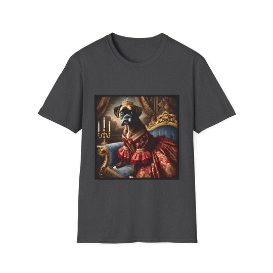Boxer Sovereign Star design dog lover unisex t-shirt in dark heather
