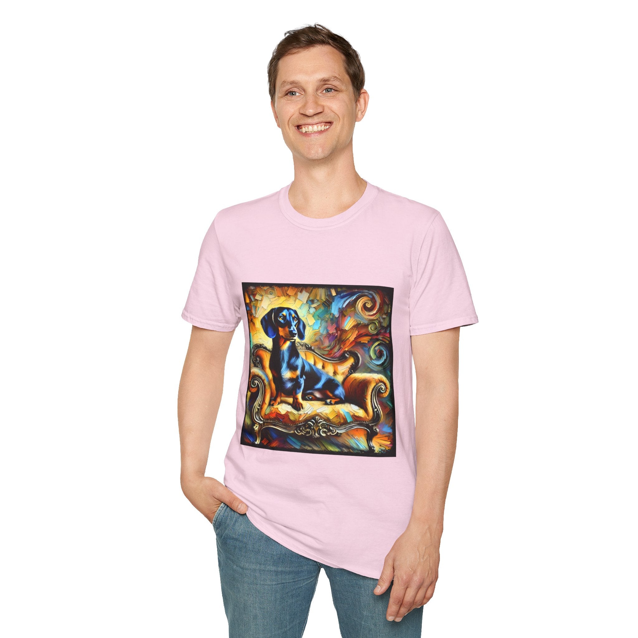Dachshund Bold Swirl | Unisex Dog T-Shirt