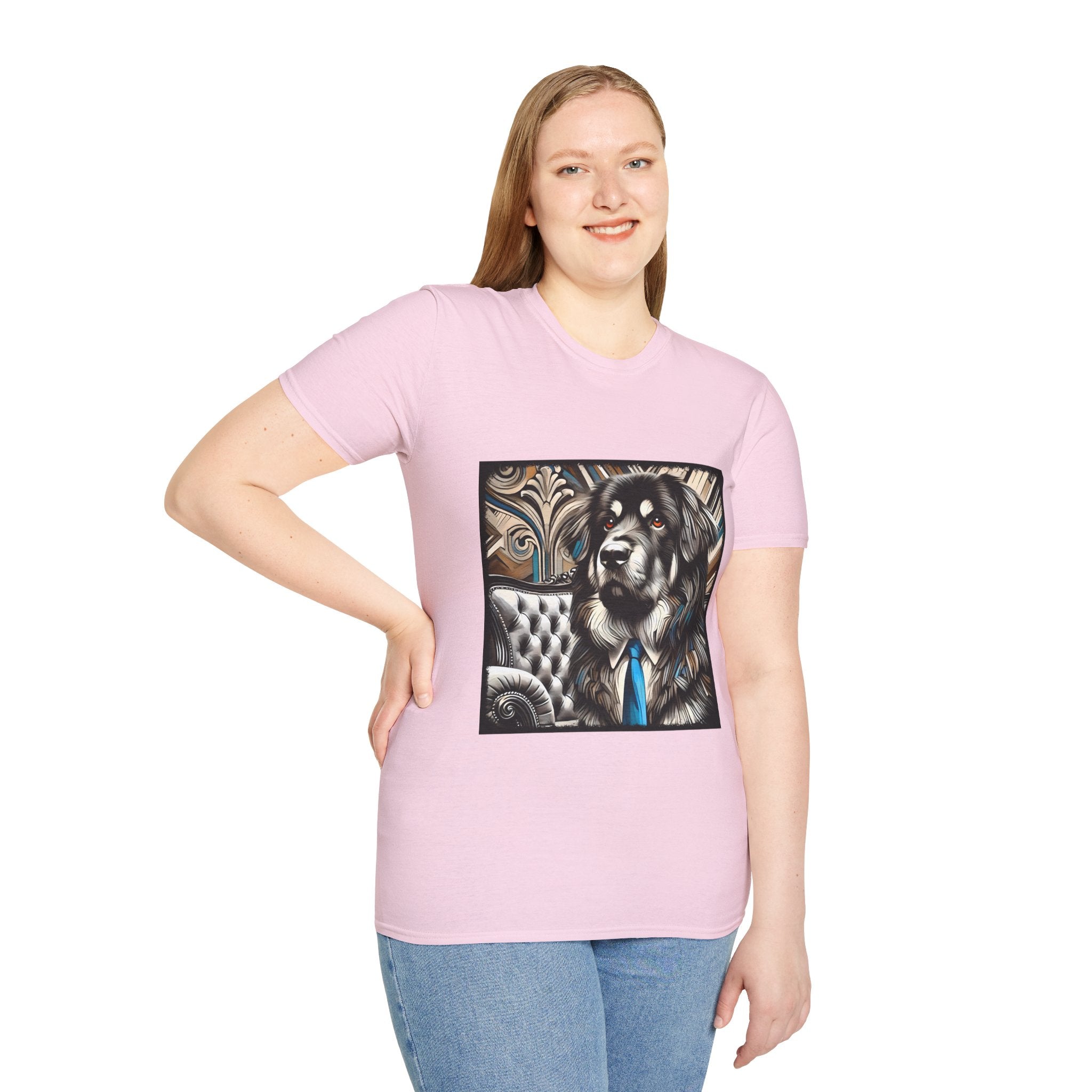 Tibetan Mastiff B&W Bold Eyes | Unisex Dog T-Shirt