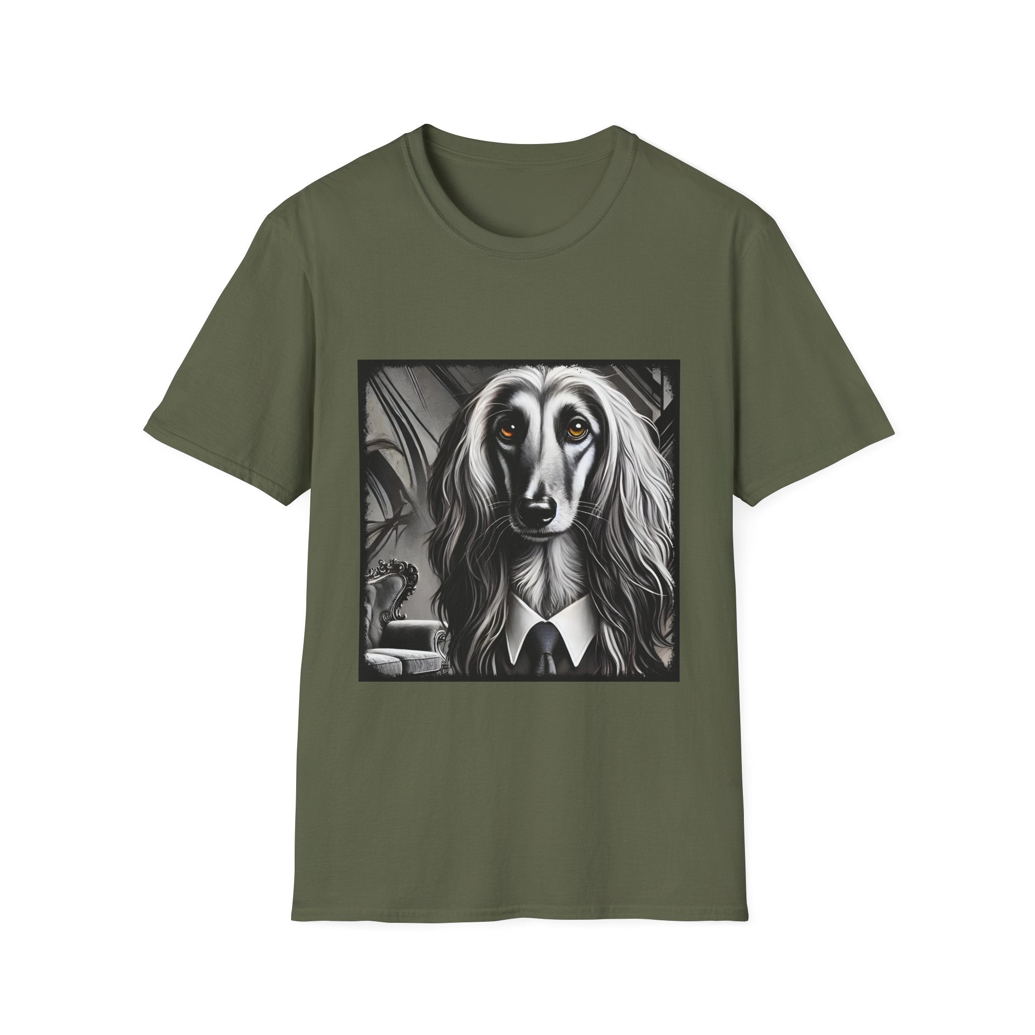 Afghan Hound Shirt | B&W Bold Eyes Dog Lover Tee