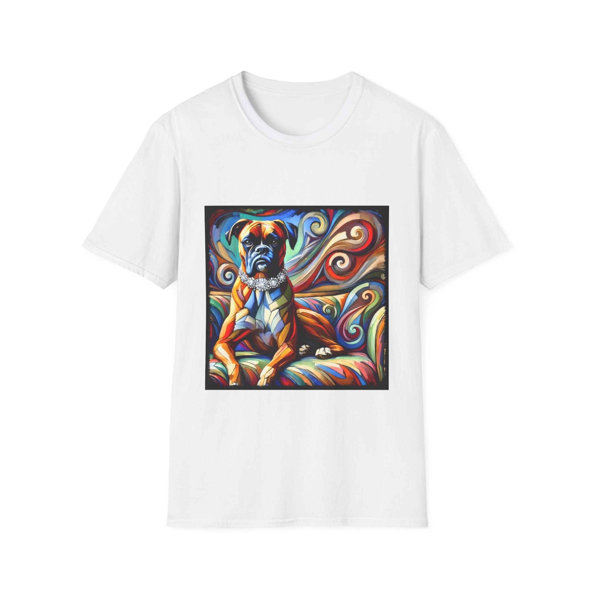 Boxer Diamond Swirl | Unisex Dog T-Shirt