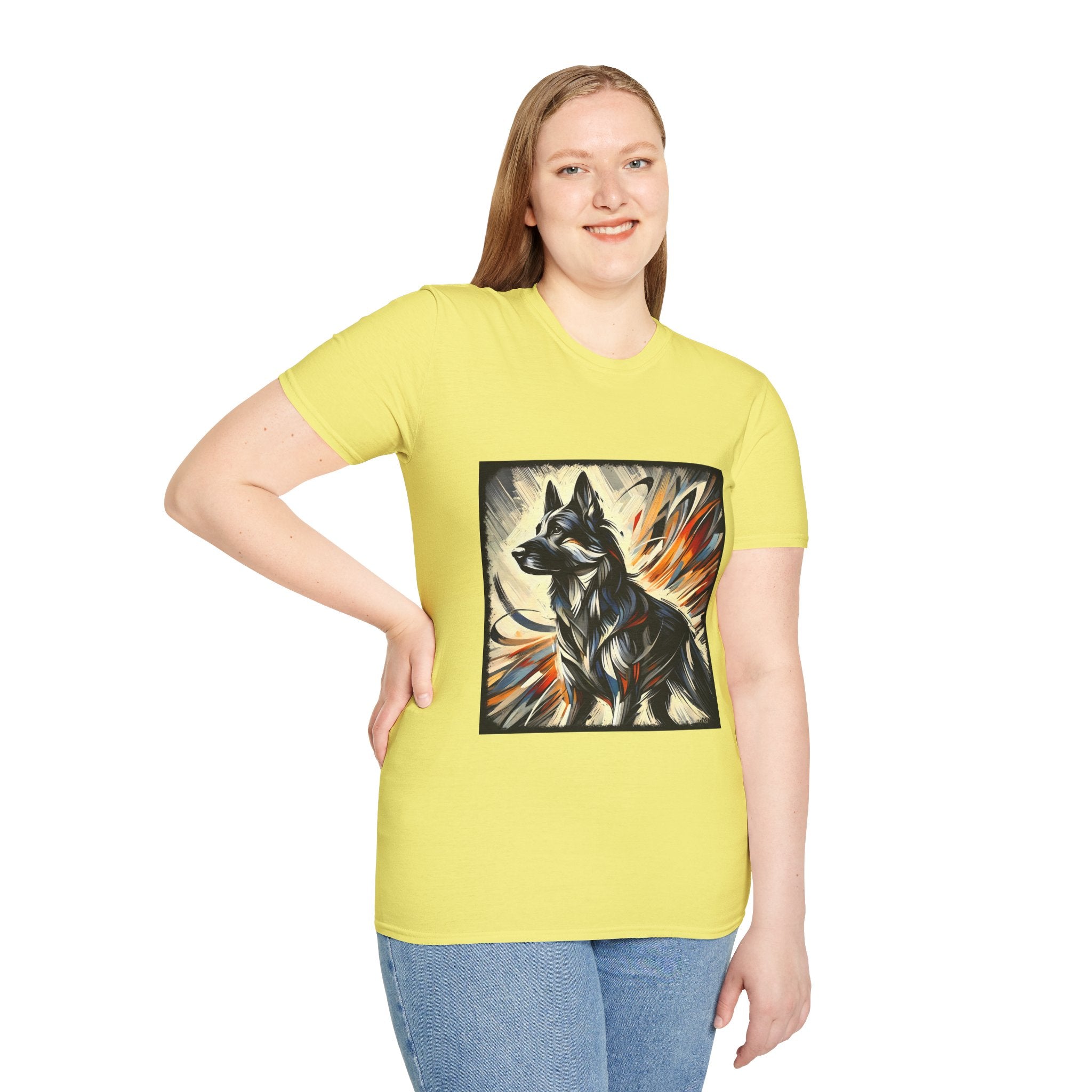 German Shepherd Fire Classic | Unisex Dog T-Shirt