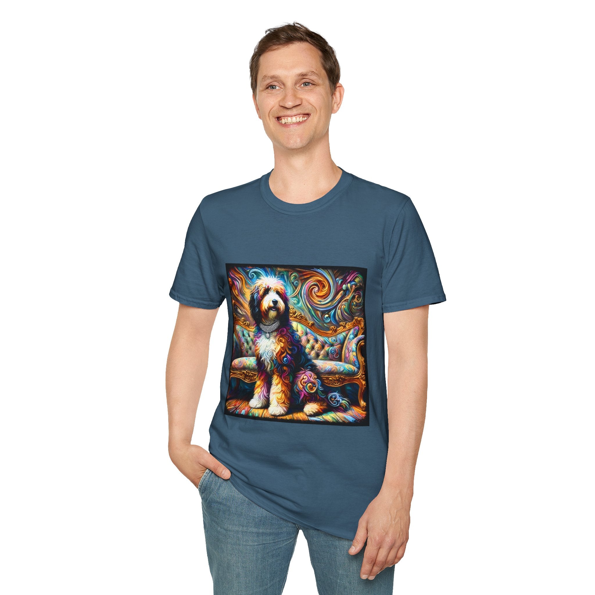 Bernedoodle Vivid Swirl | Unisex Dog T-Shirt
