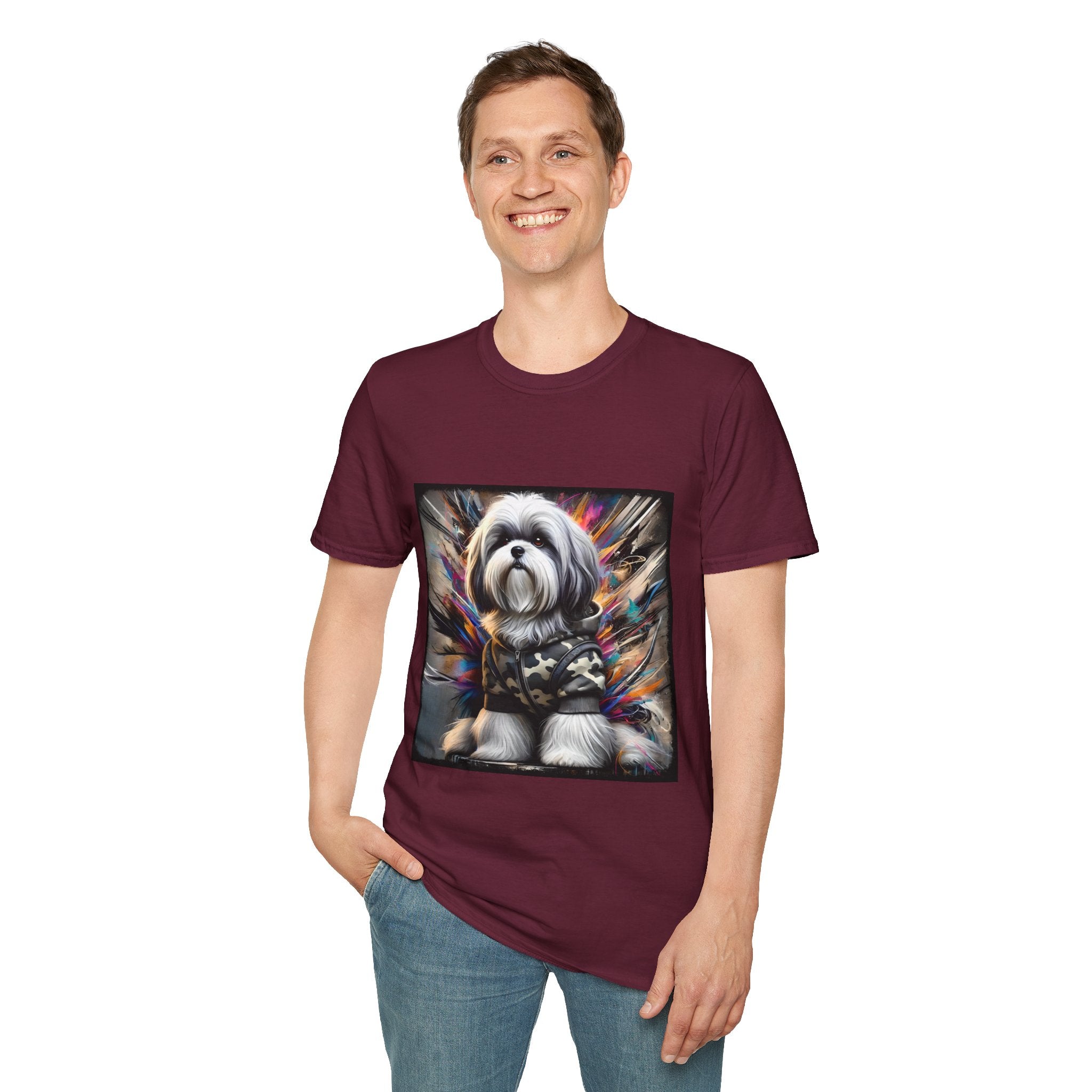 Shih Tzu Bold Camo Classic | Unisex Dog T-Shirt