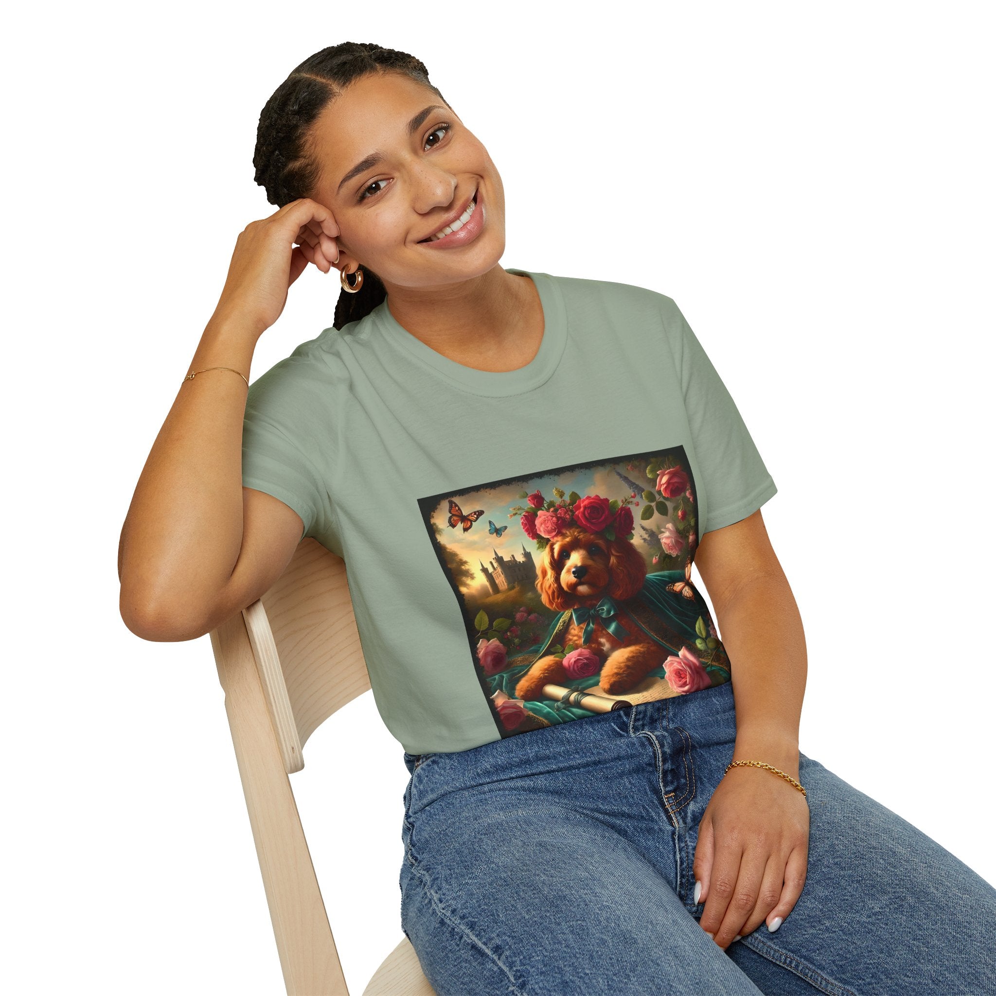 Cavapoo Botanical Beauty | Unisex Dog T-Shirt