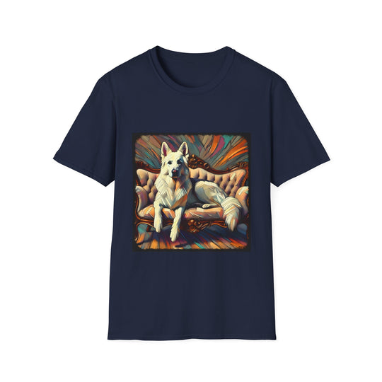 German Shepherd Radiant Classic design dog lover unisex t-shirt in navy