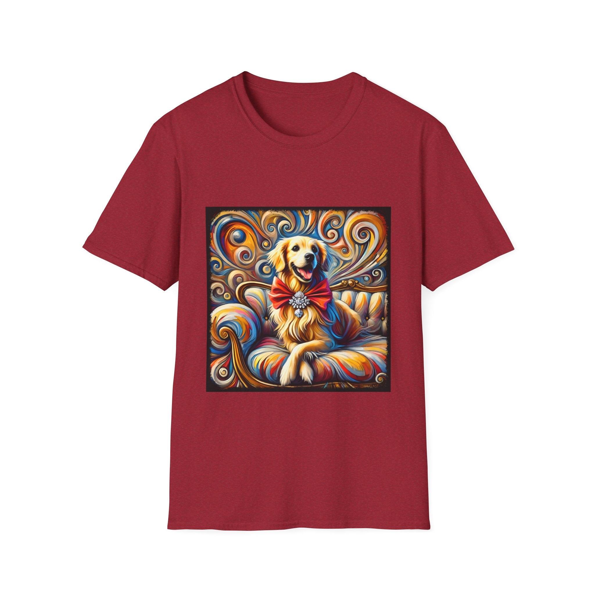 Golden Retriever Shirt | Happy Dog Swirl Dog Lover Tee