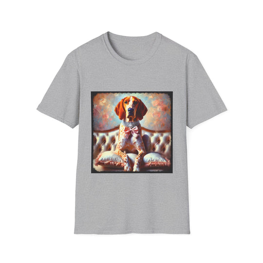 Coonhound Redtick Princess Classic design dog lover unisex t-shirt in sport grey