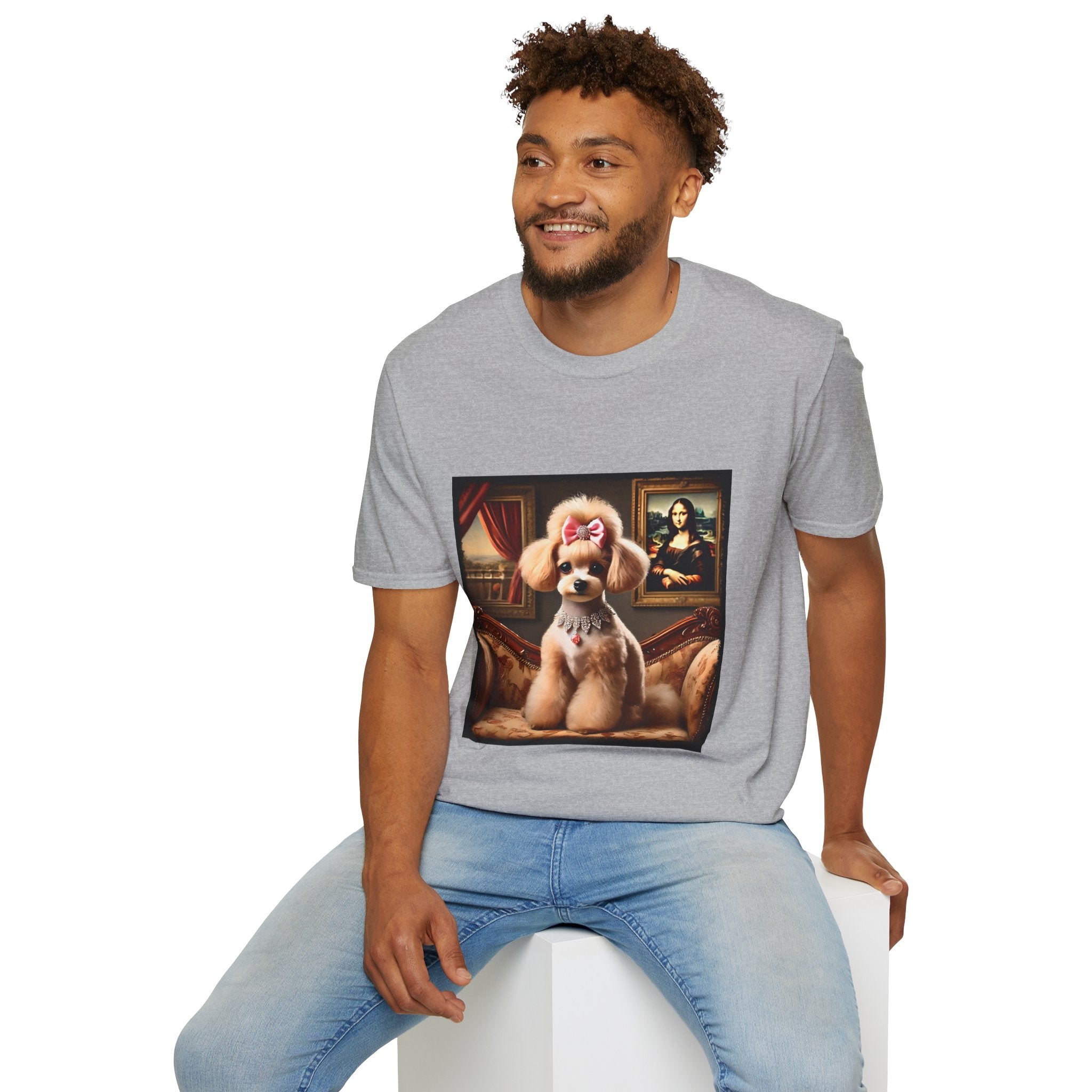 Poodle Diamond Bow Princess | Unisex Dog T-Shirt