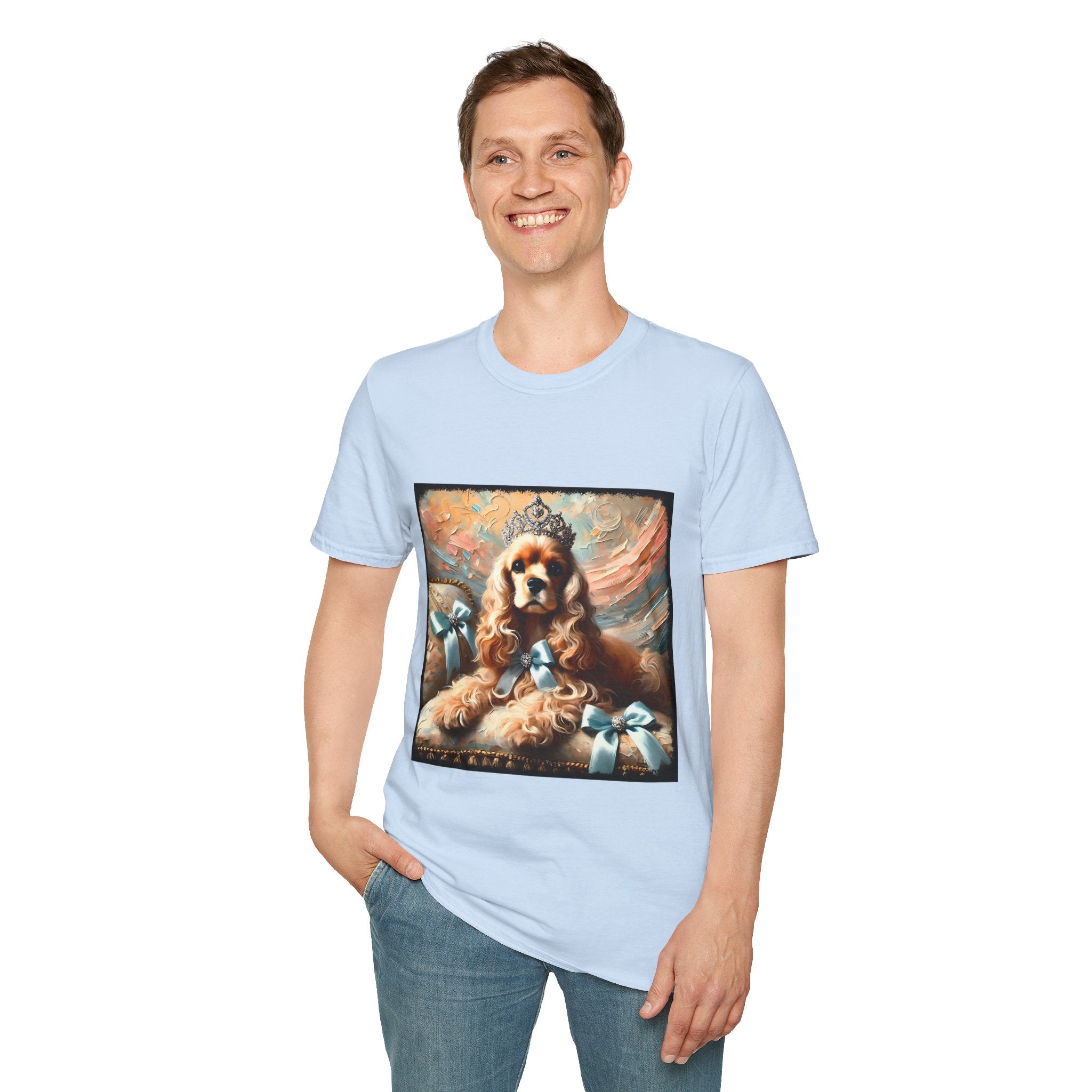 Cocker Spaniel Diamond Tiara Classic | Unisex Dog T-Shirt