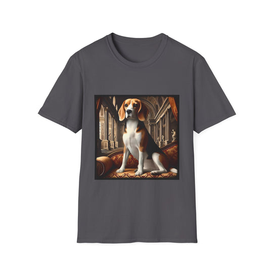 Beagle Royalty design dog lover unisex t-shirt in charcoal