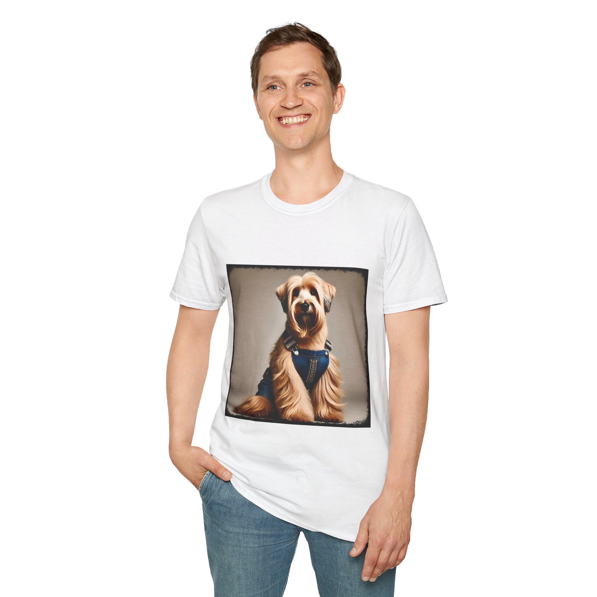 Wheaten Terrier Denim Doll | Unisex Dog T-Shirt