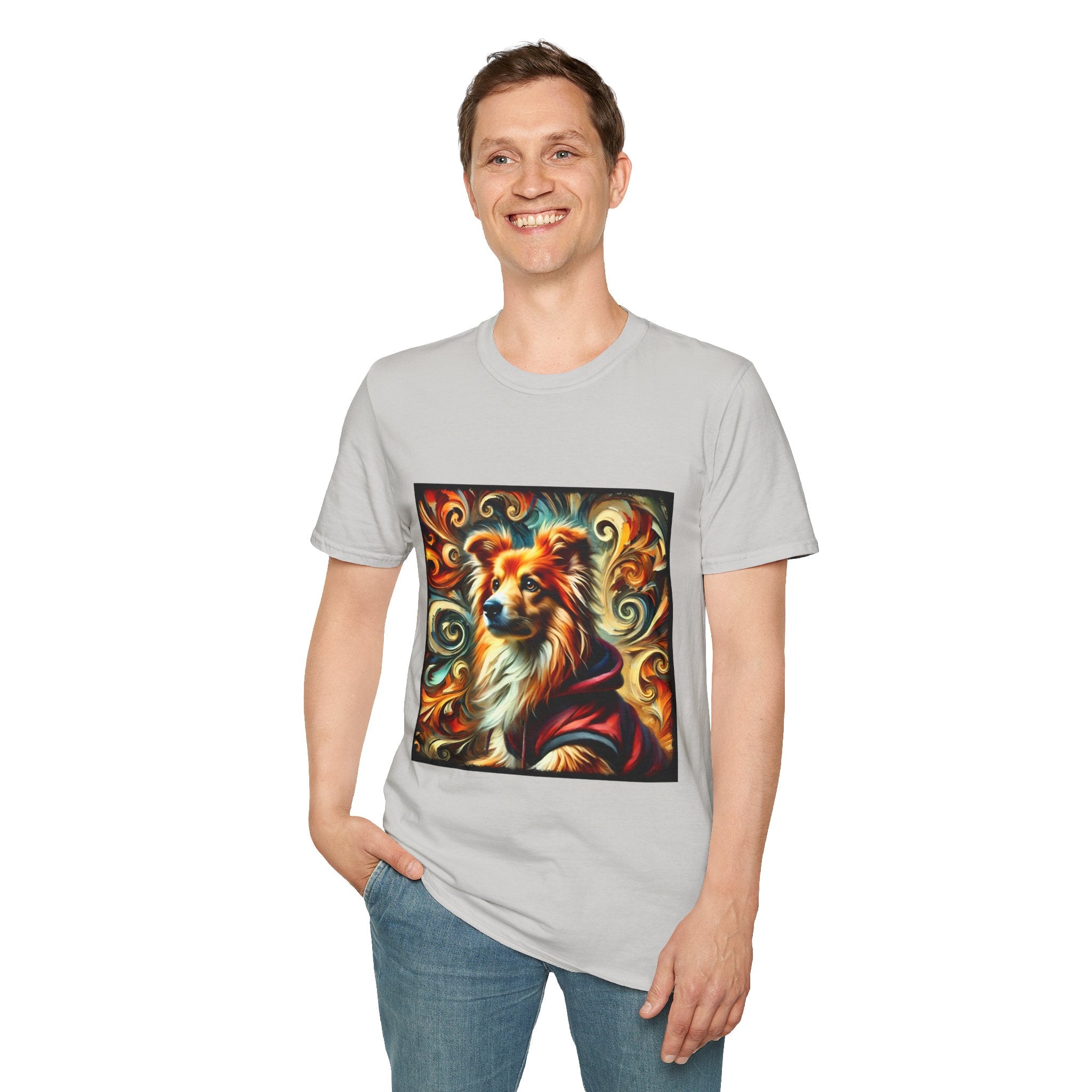 Miniature American Shepherd Relaxed Swirl | Unisex Dog T-Shirt