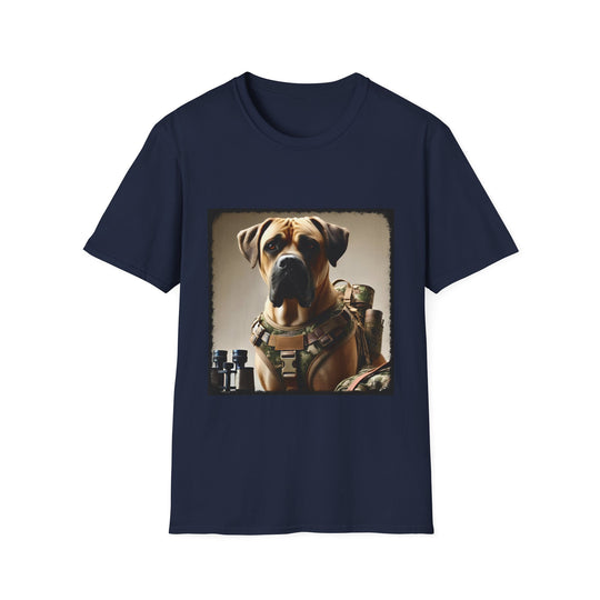 Cane Corso Rugged Rebel design dog lover unisex t-shirt in navy