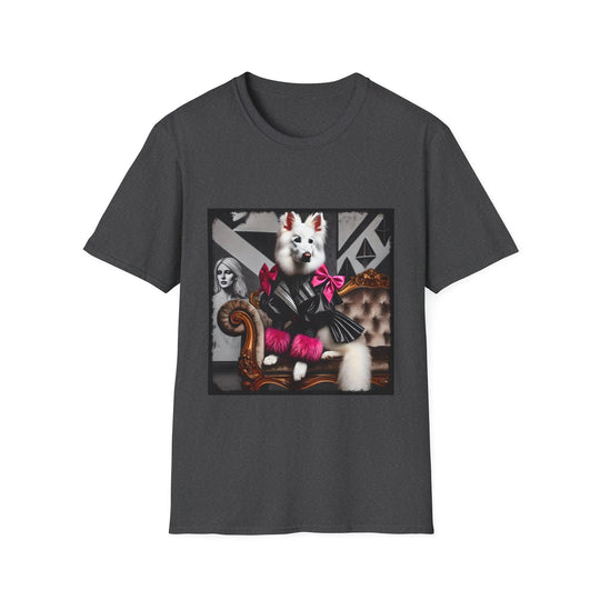 German Shepherd Bold Rocker design dog lover unisex t-shirt in dark heather