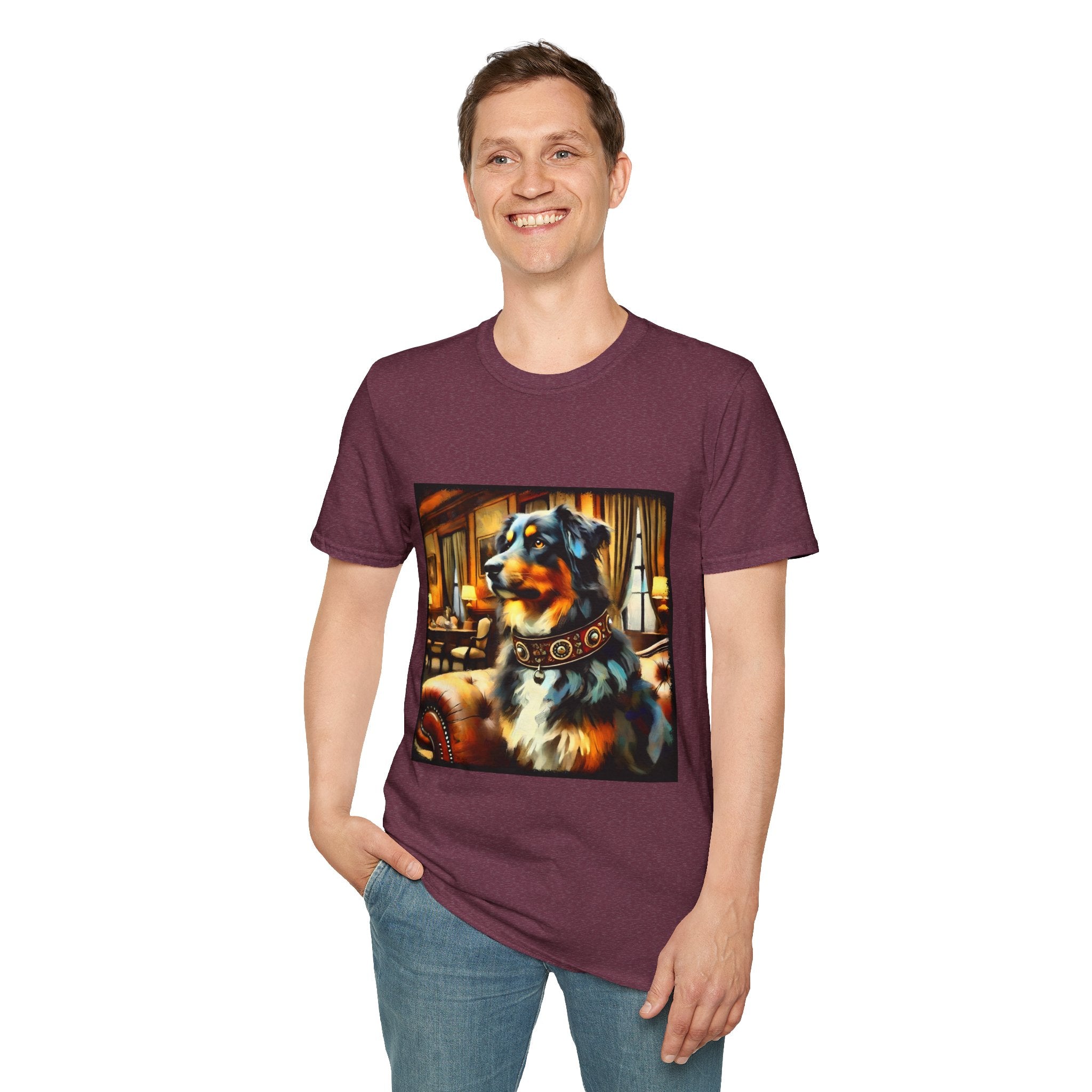 Australian Shepherd Bold Collar Classic | Unisex Dog T-Shirt