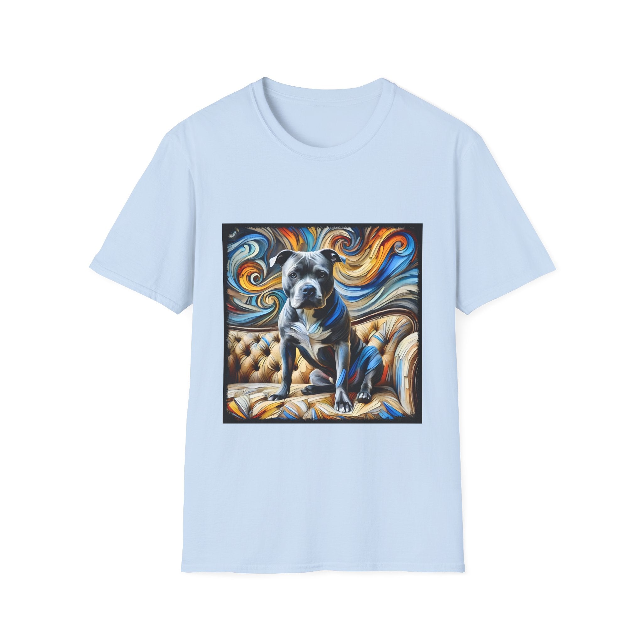 American Pit Bull Terrier Shirt | Blue Swirl Dog Lover Tee