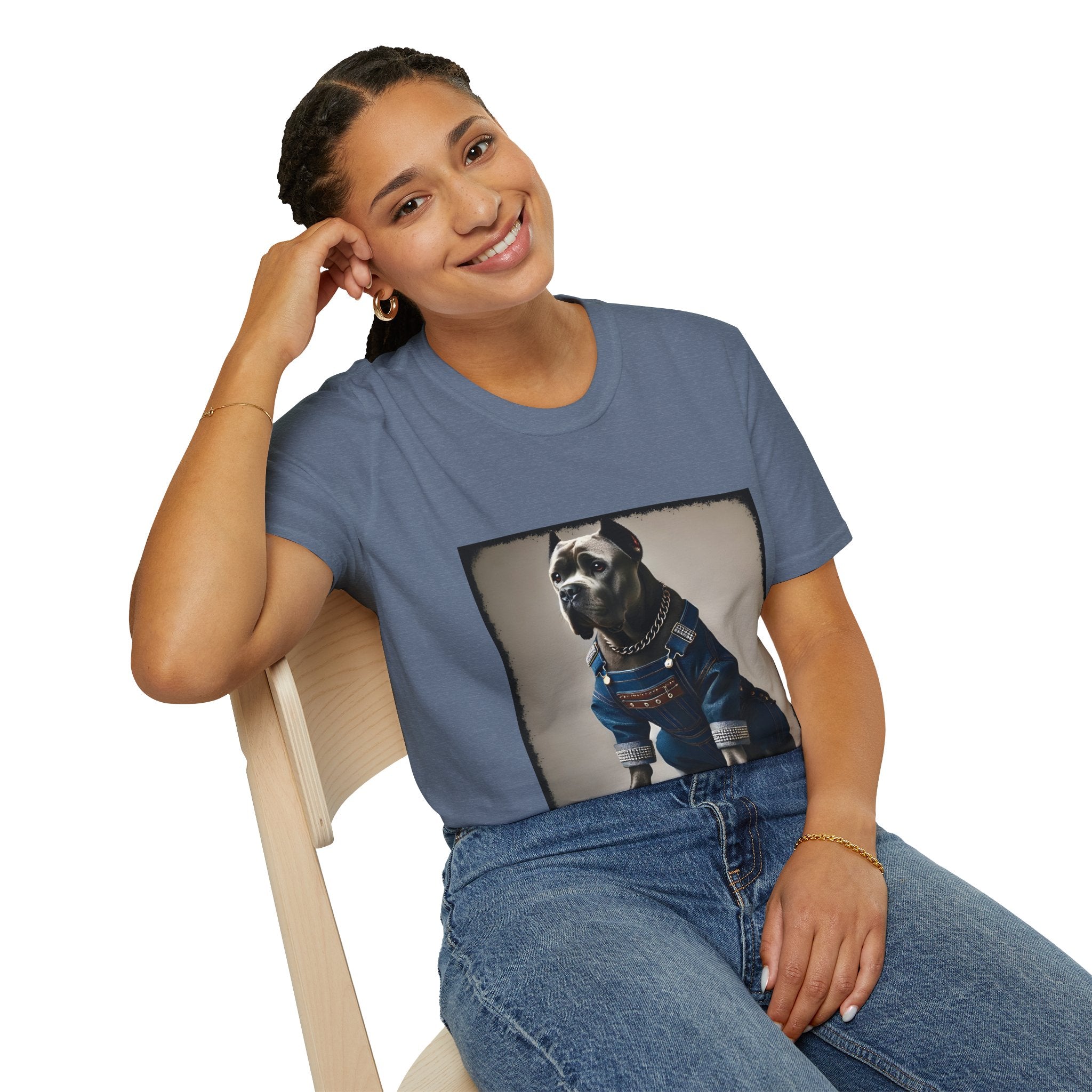 Cane Corso Denim & Diamonds | Unisex Dog T-Shirt