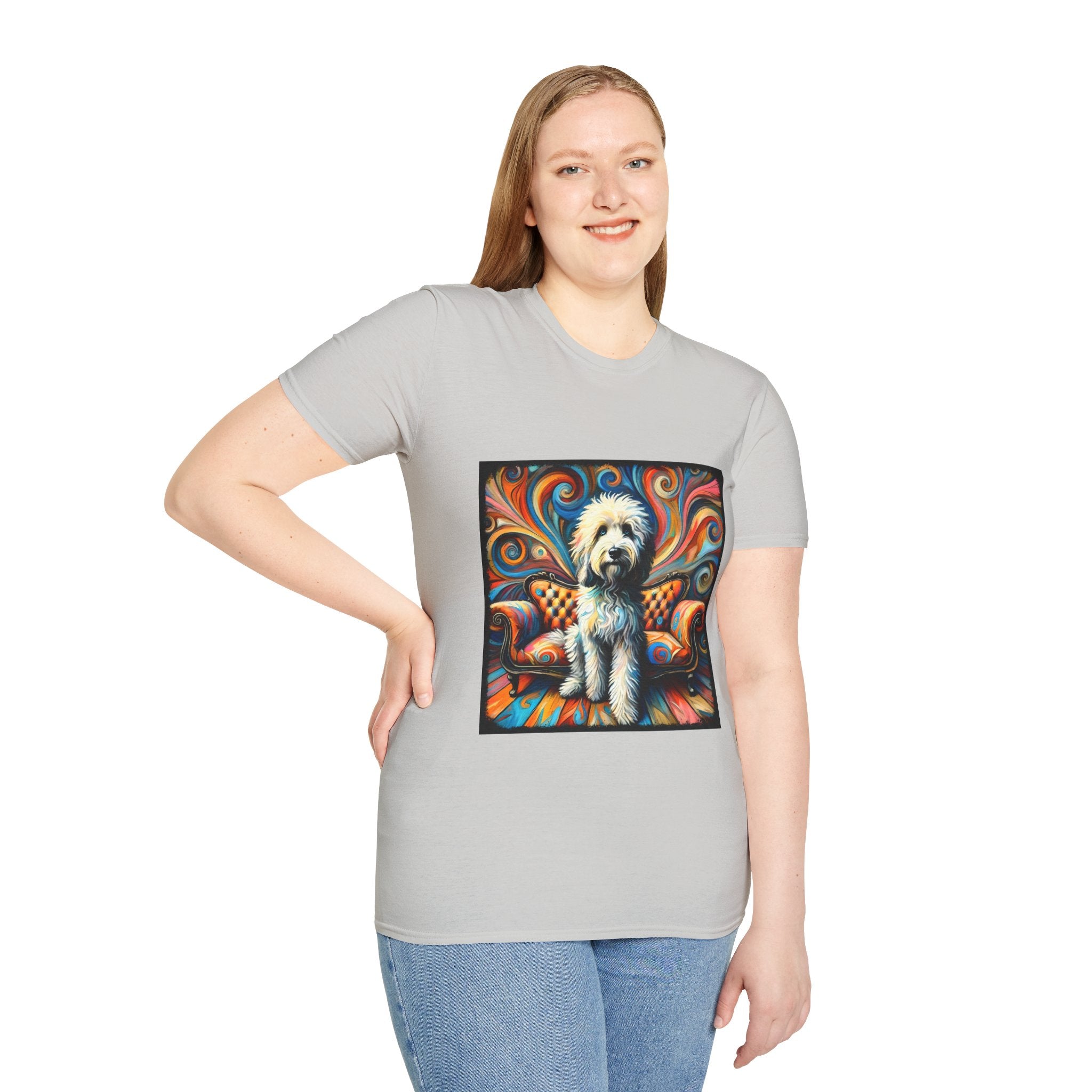 Sheepadoodle Bold Swirl | Unisex Dog T-Shirt