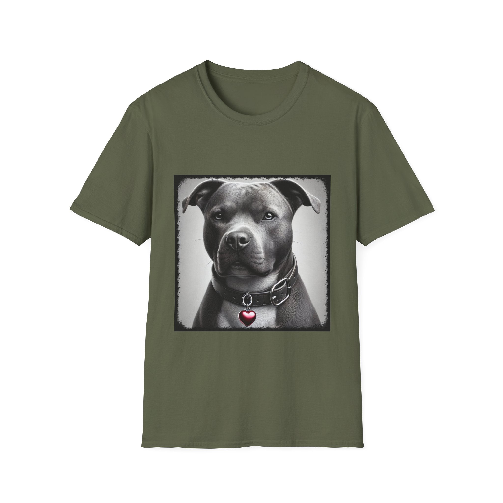 American Pit Bull Terrier Shirt | Heart Charm Dog Lover Tee