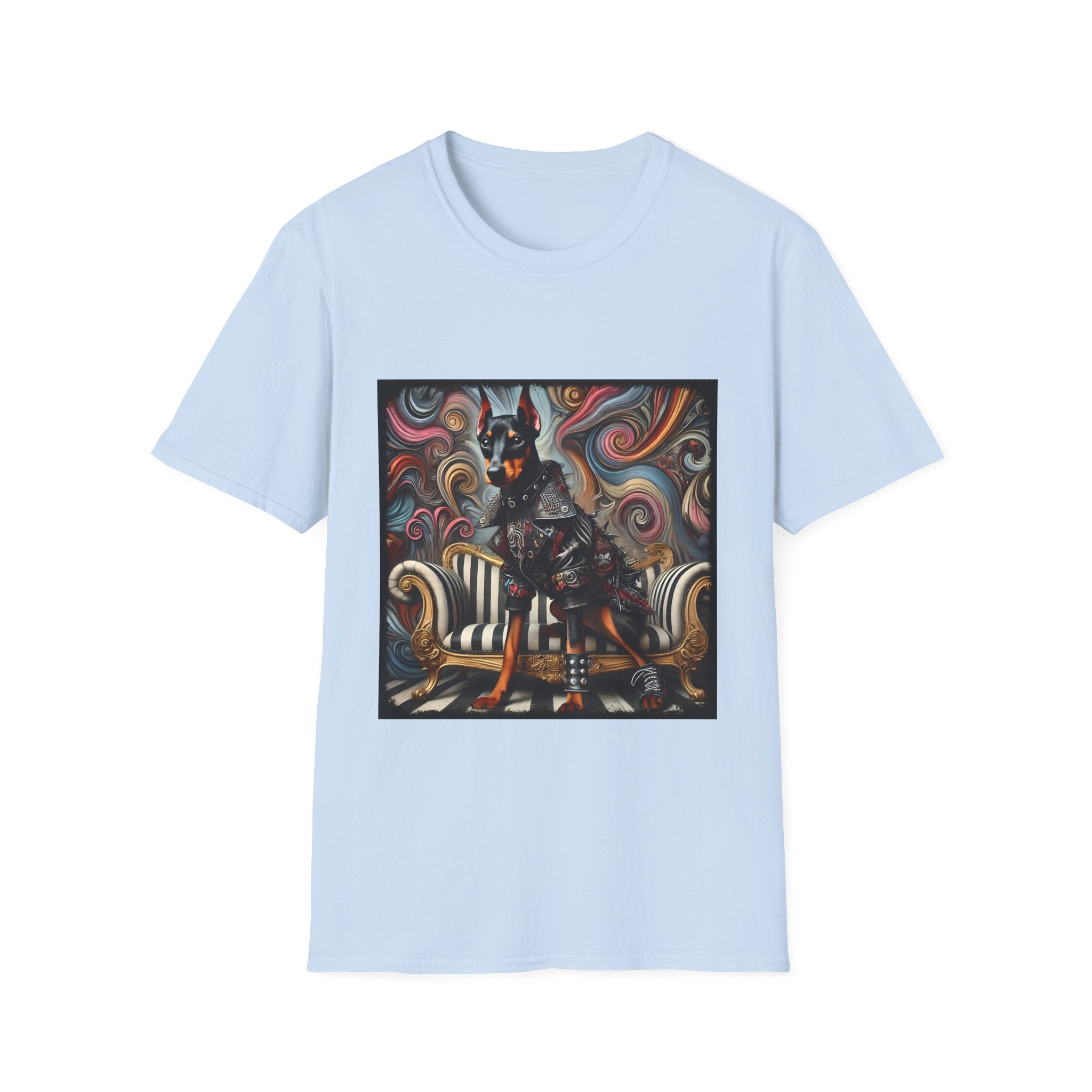 Doberman Pinscher Edgy Rocker | Unisex Dog T-Shirt