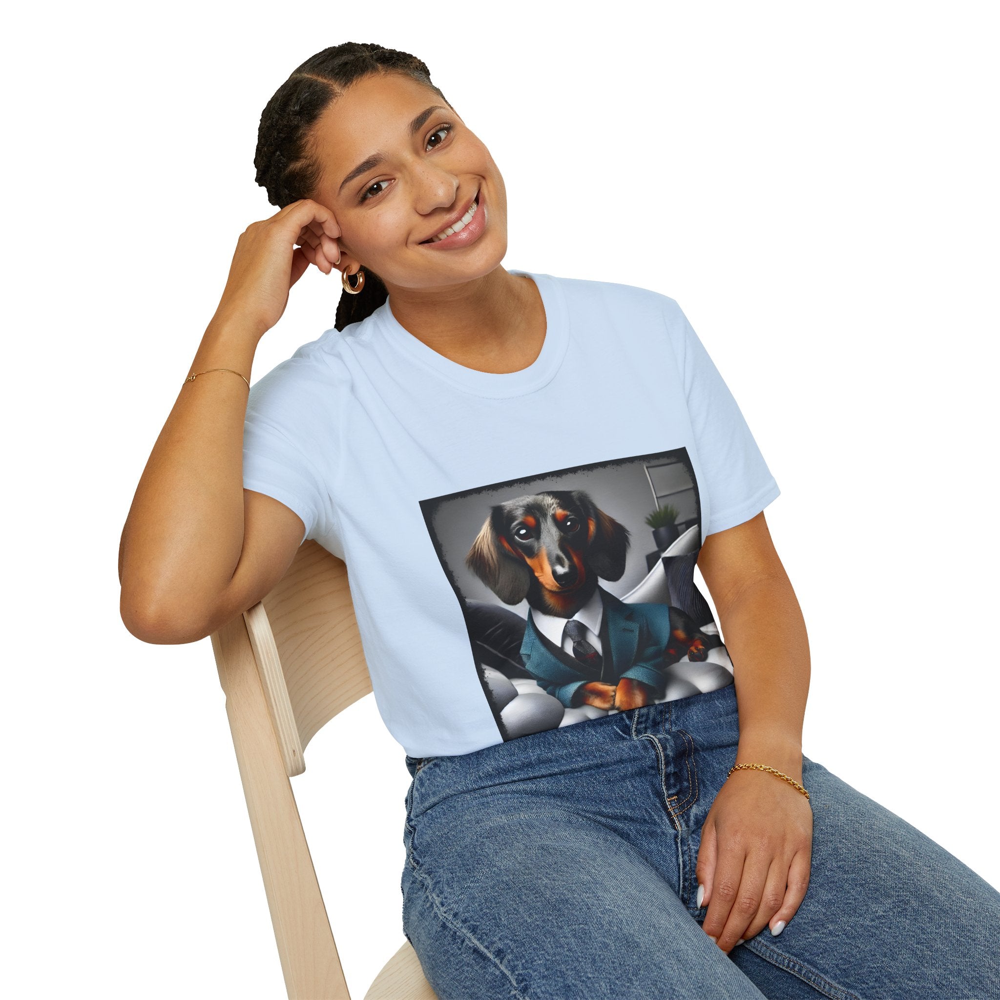 Dachshund Cool Collar | Unisex Dog T-Shirt