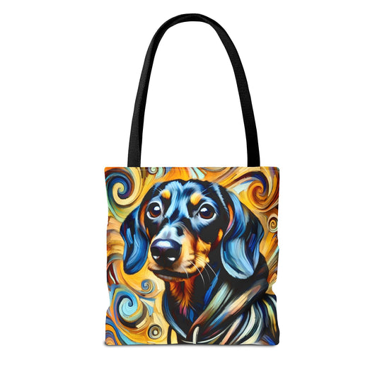 Dachshund Tote Bag | Chill Swirl Dog Lover Gift