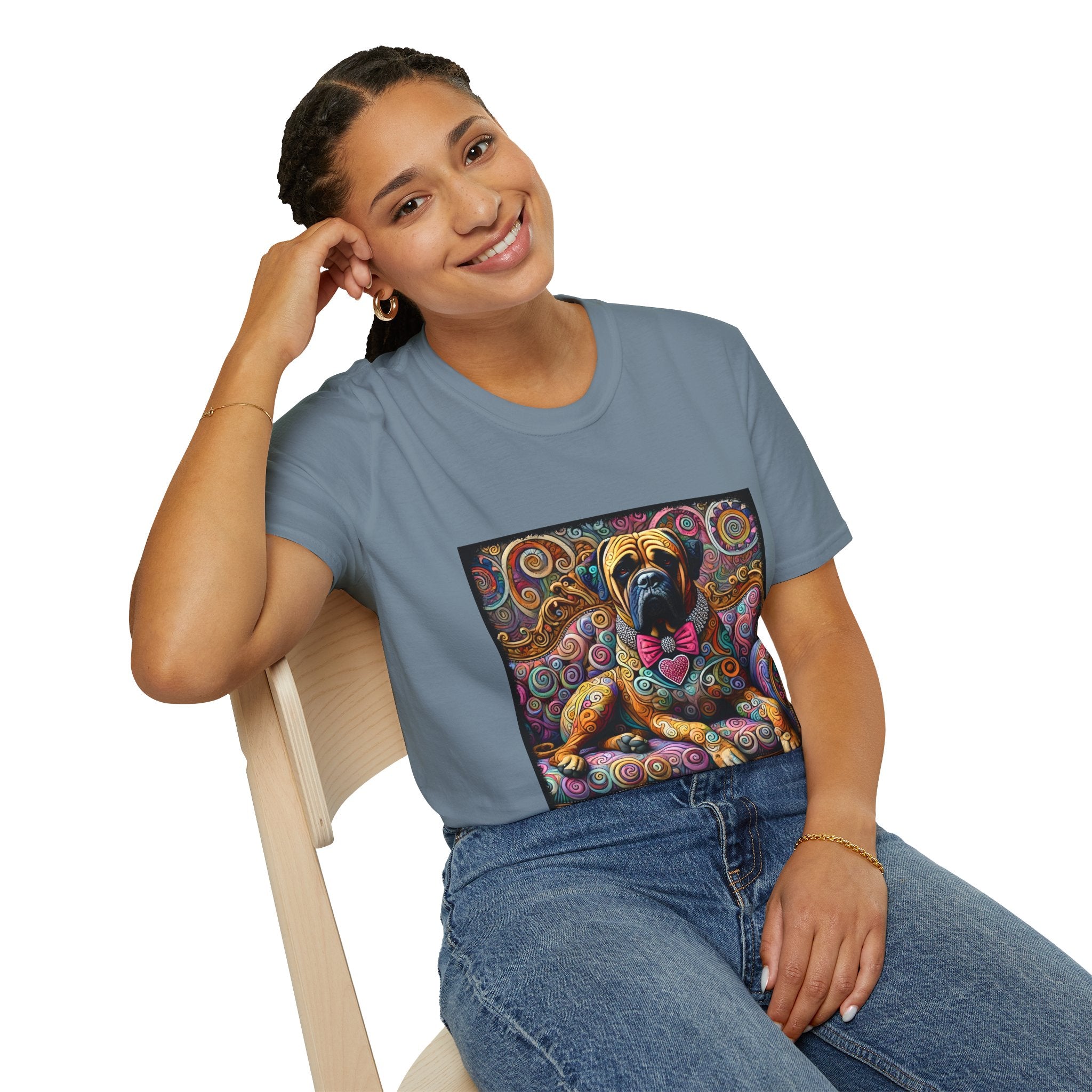 Bullmastiff Love Swirl | Unisex Dog T-Shirt