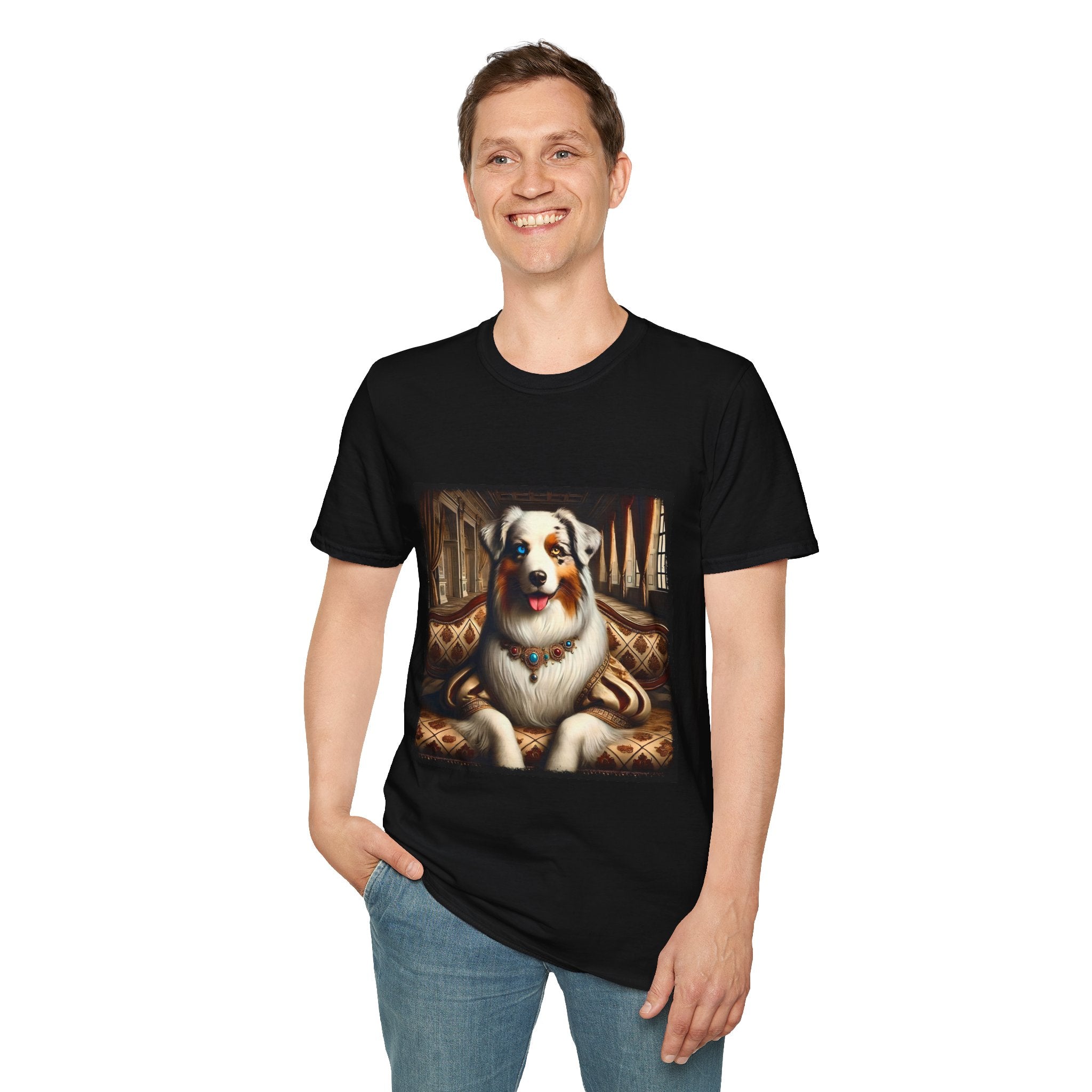 Australian Shepherd Poised Princess | Unisex Dog T-Shirt