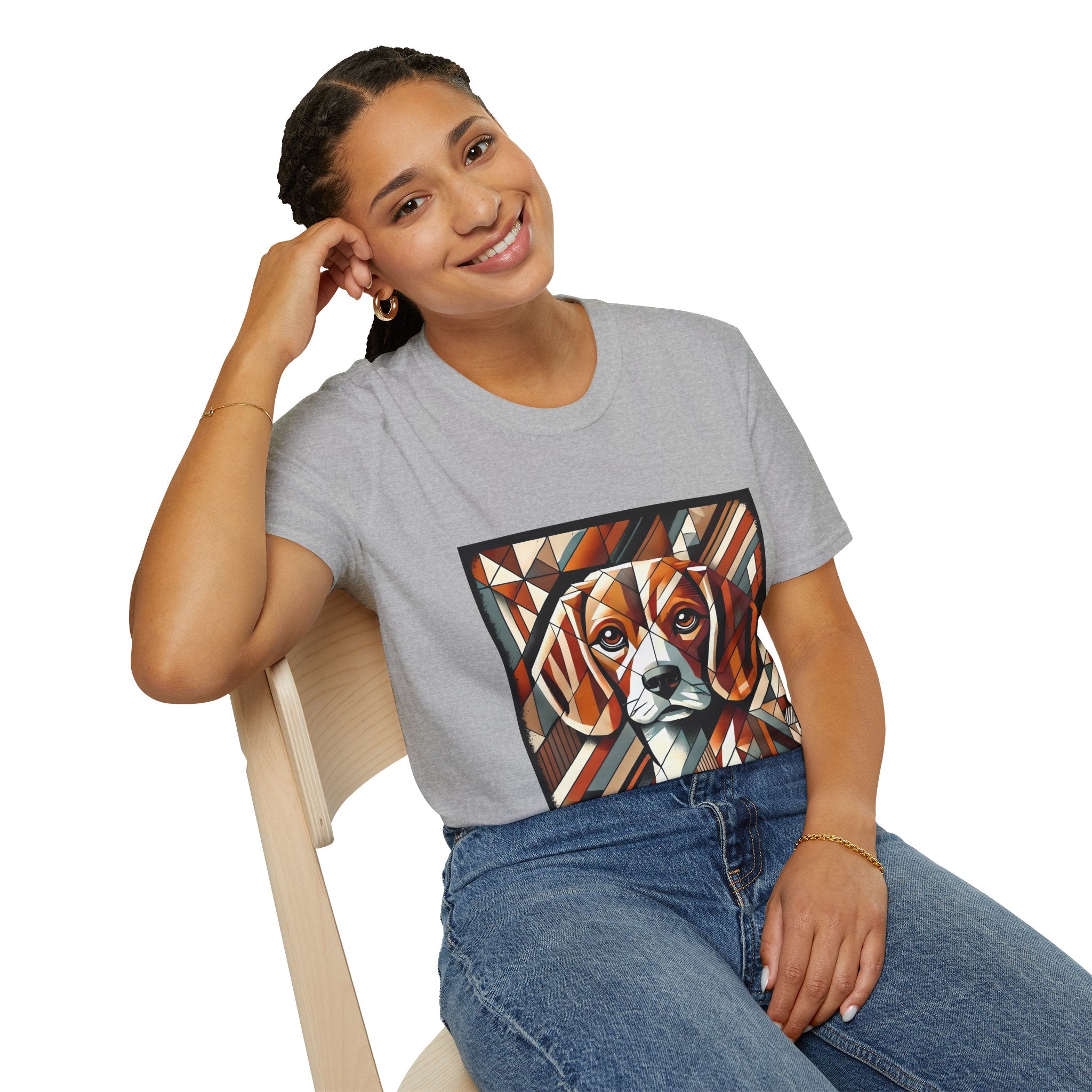 Beagle Warm Geometric | Unisex Dog T-Shirt
