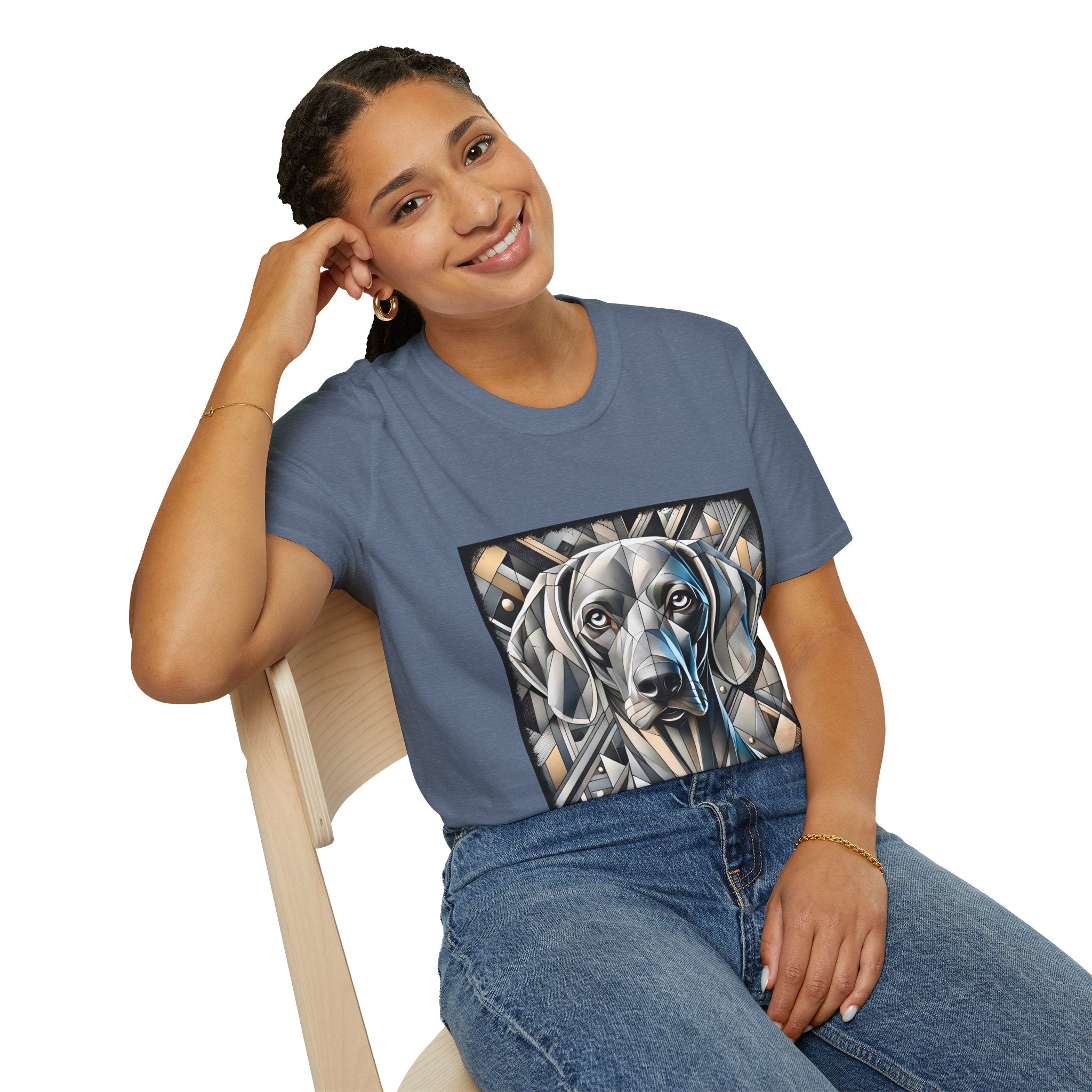 Weimaraner Geometric | Unisex Dog T-Shirt