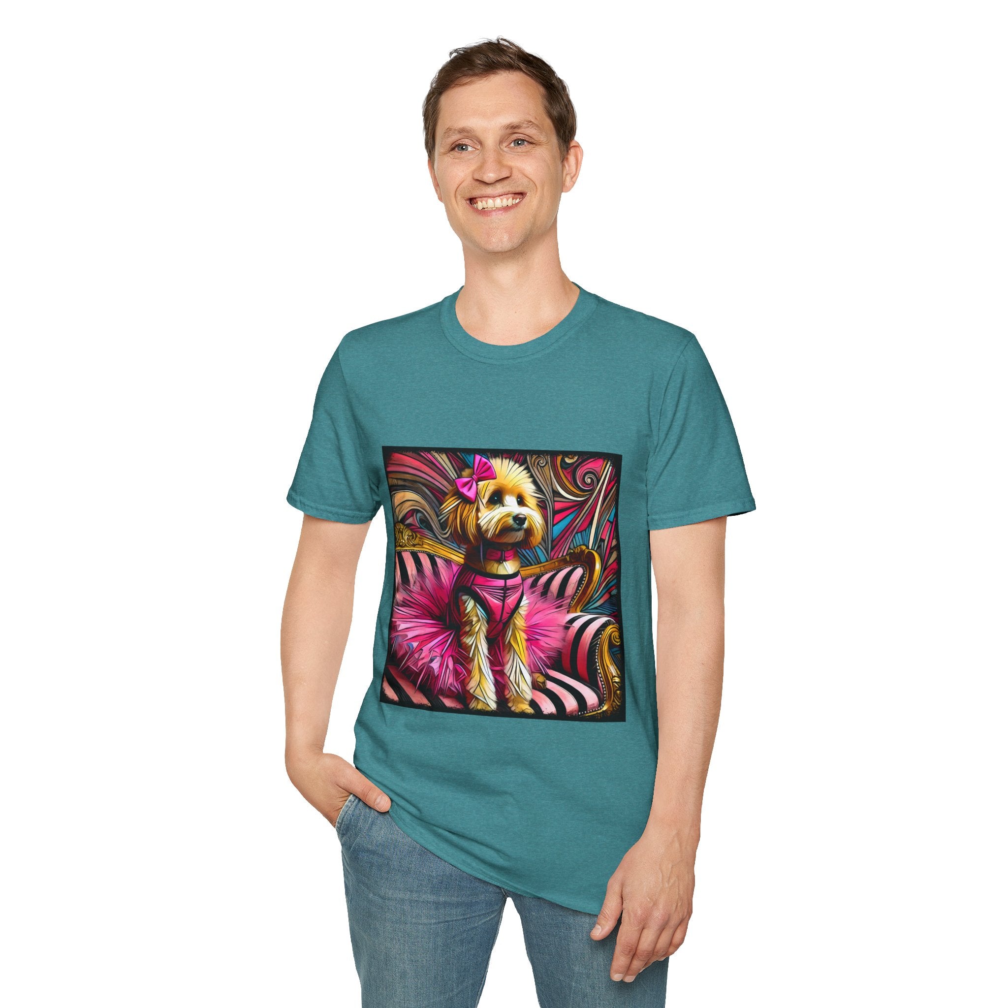 Goldendoodle Pink Rocker | Unisex Dog T-Shirt