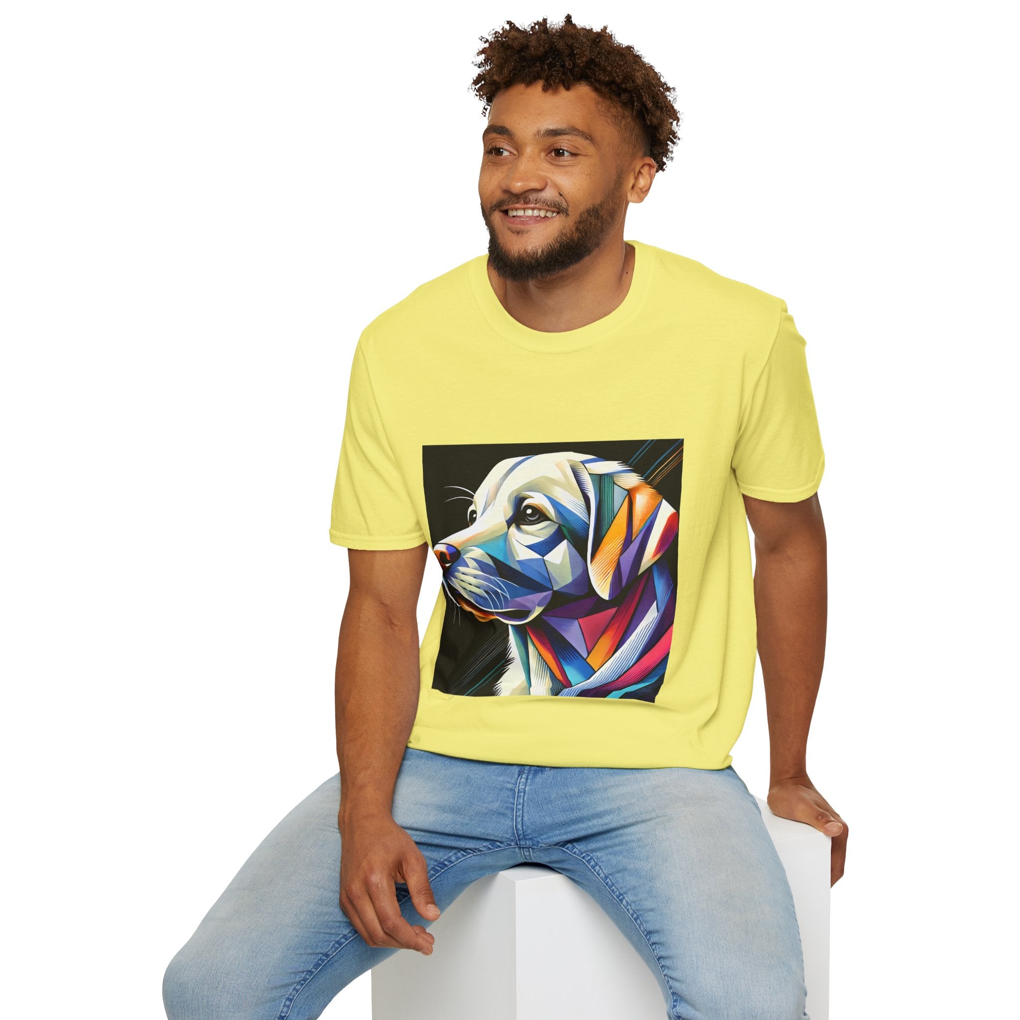 Labrador Retriever Multicolor Geometric | Unisex Dog T-Shirt