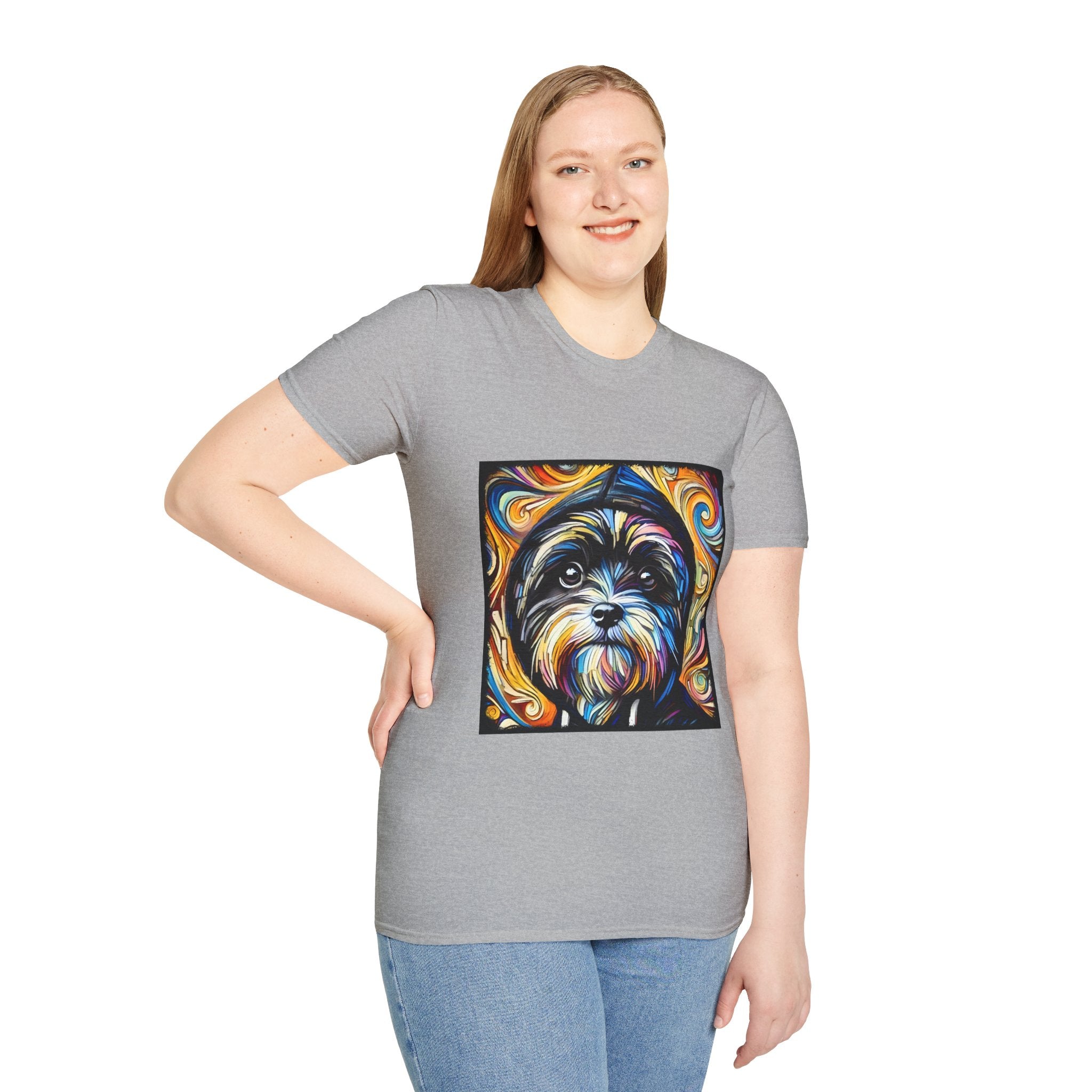 Havanese Street Swirl | Unisex Dog T-Shirt