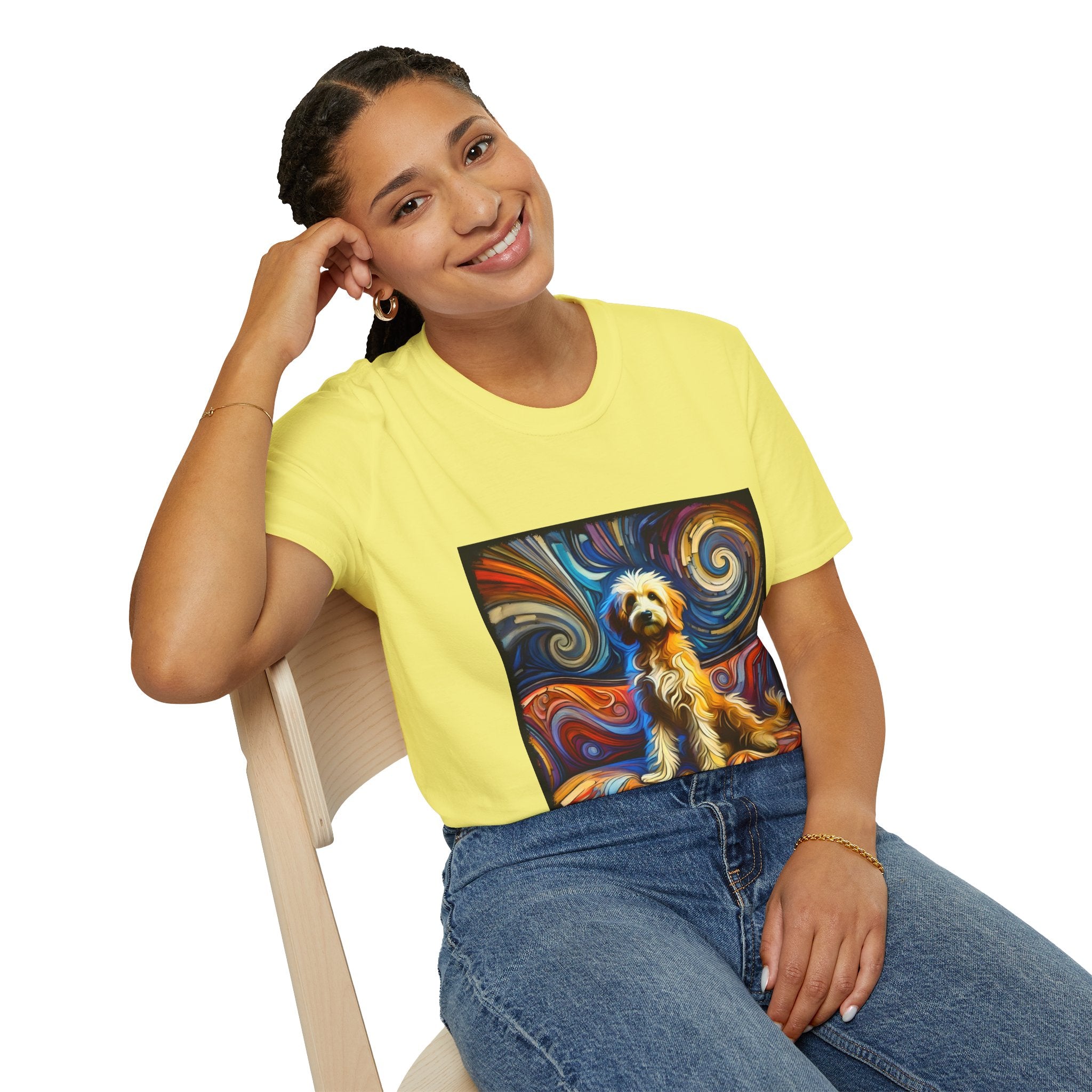 Goldendoodle Multicolored Swirl | Unisex Dog T-Shirt