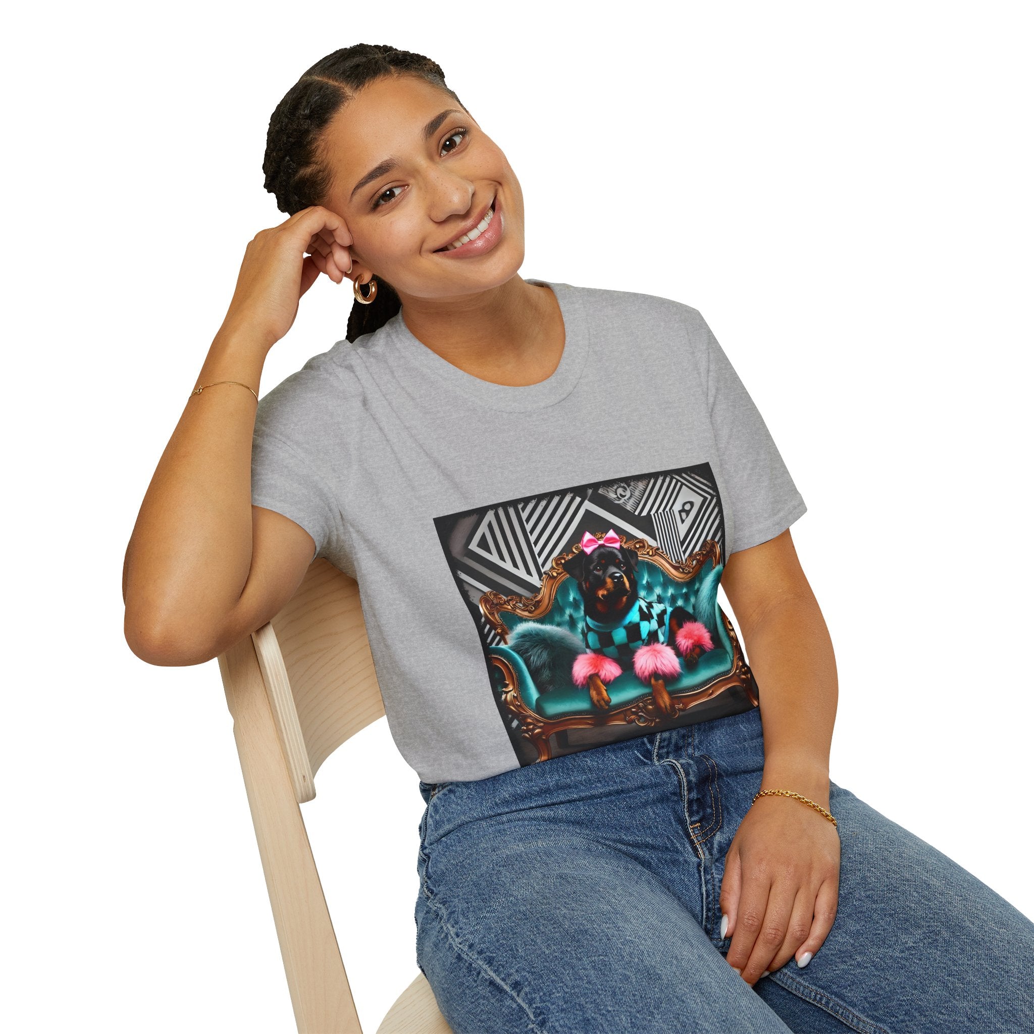 Rottweiler Fierce Fashionista | Unisex Dog T-Shirt