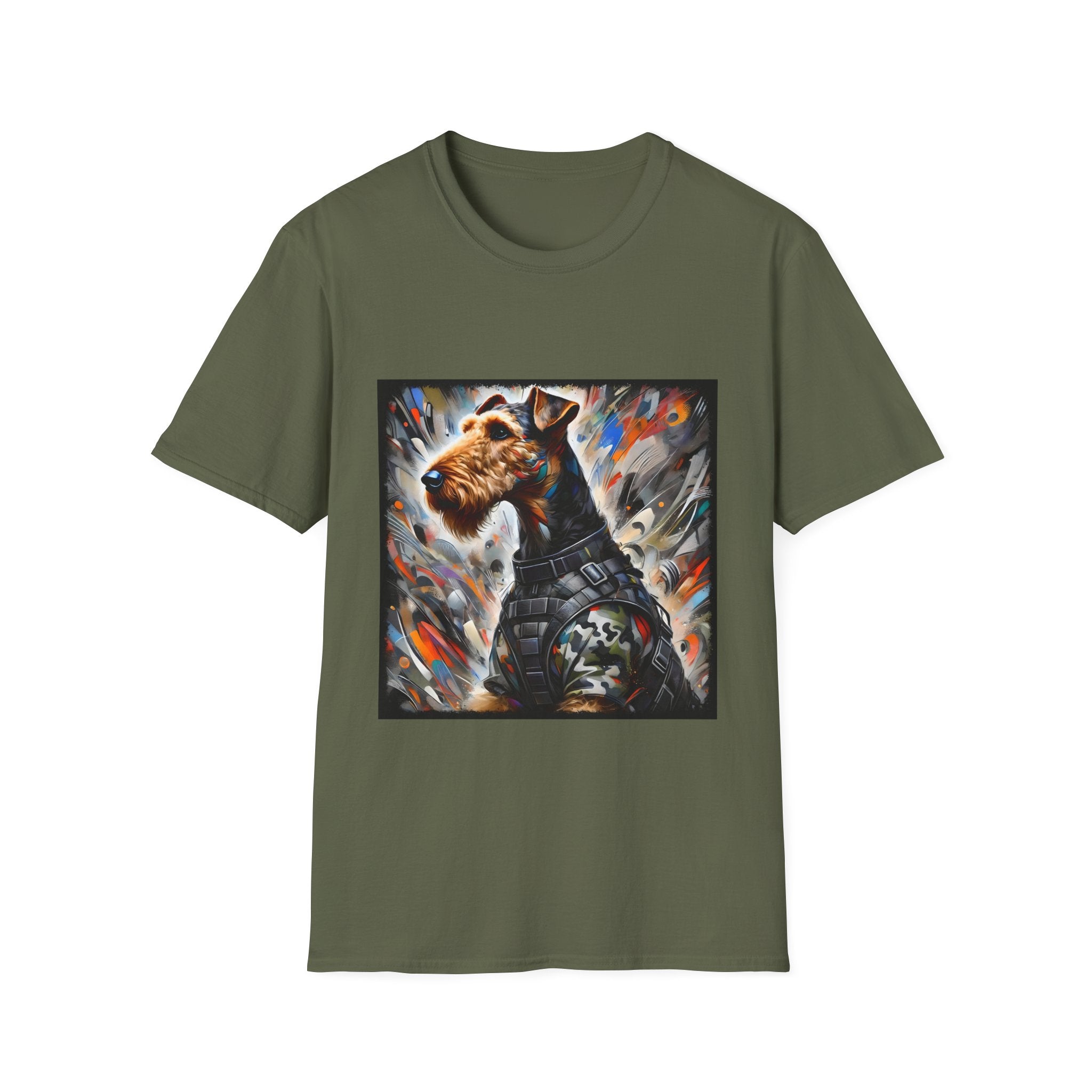 Airedale Terrier Shirt | Bold Camo Classic Dog Lover Tee