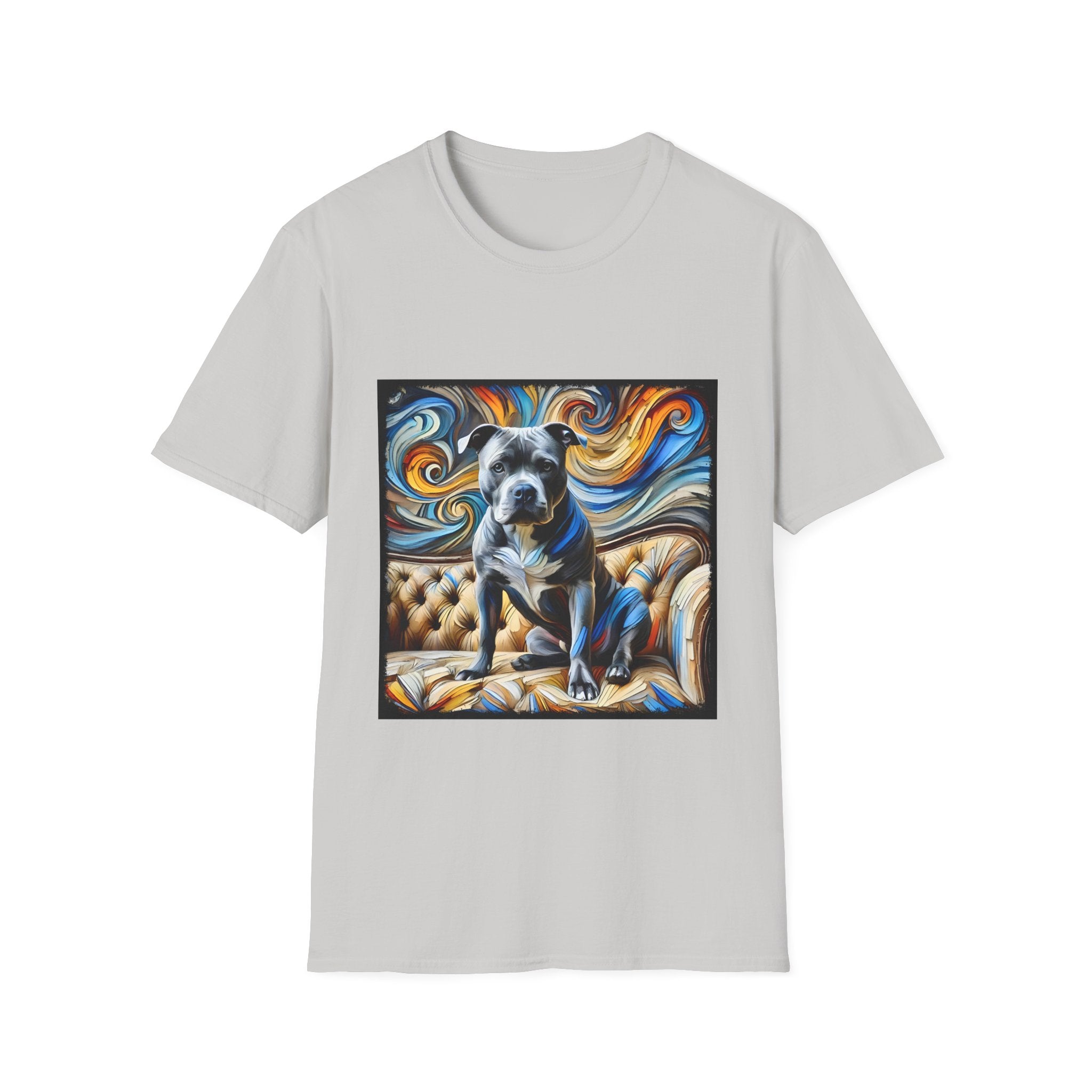 American Pit Bull Terrier Shirt | Blue Swirl Dog Lover Tee