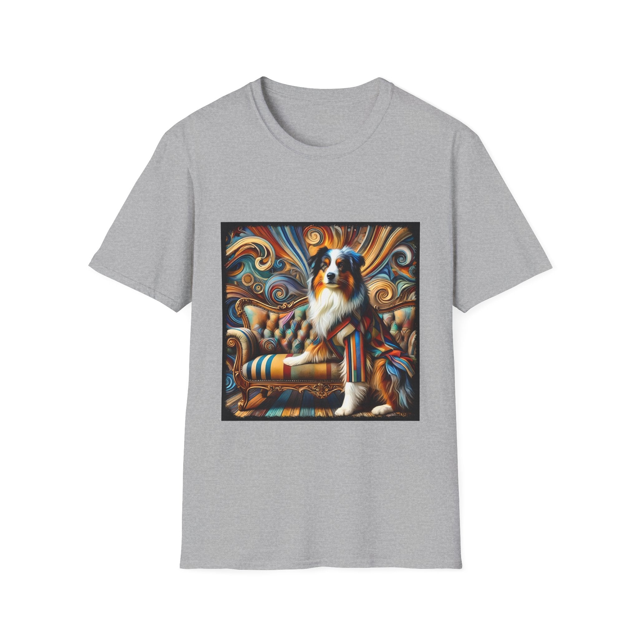 Australian Shepherd Warm Swirl | Unisex Dog T-Shirt
